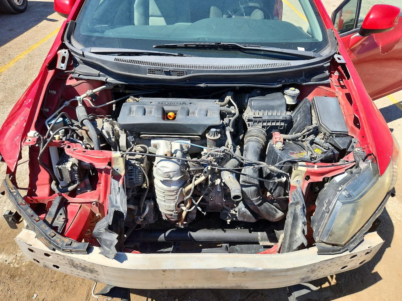 2012 Honda Civic Ex Red vin: 2HGFG3B82CH548514