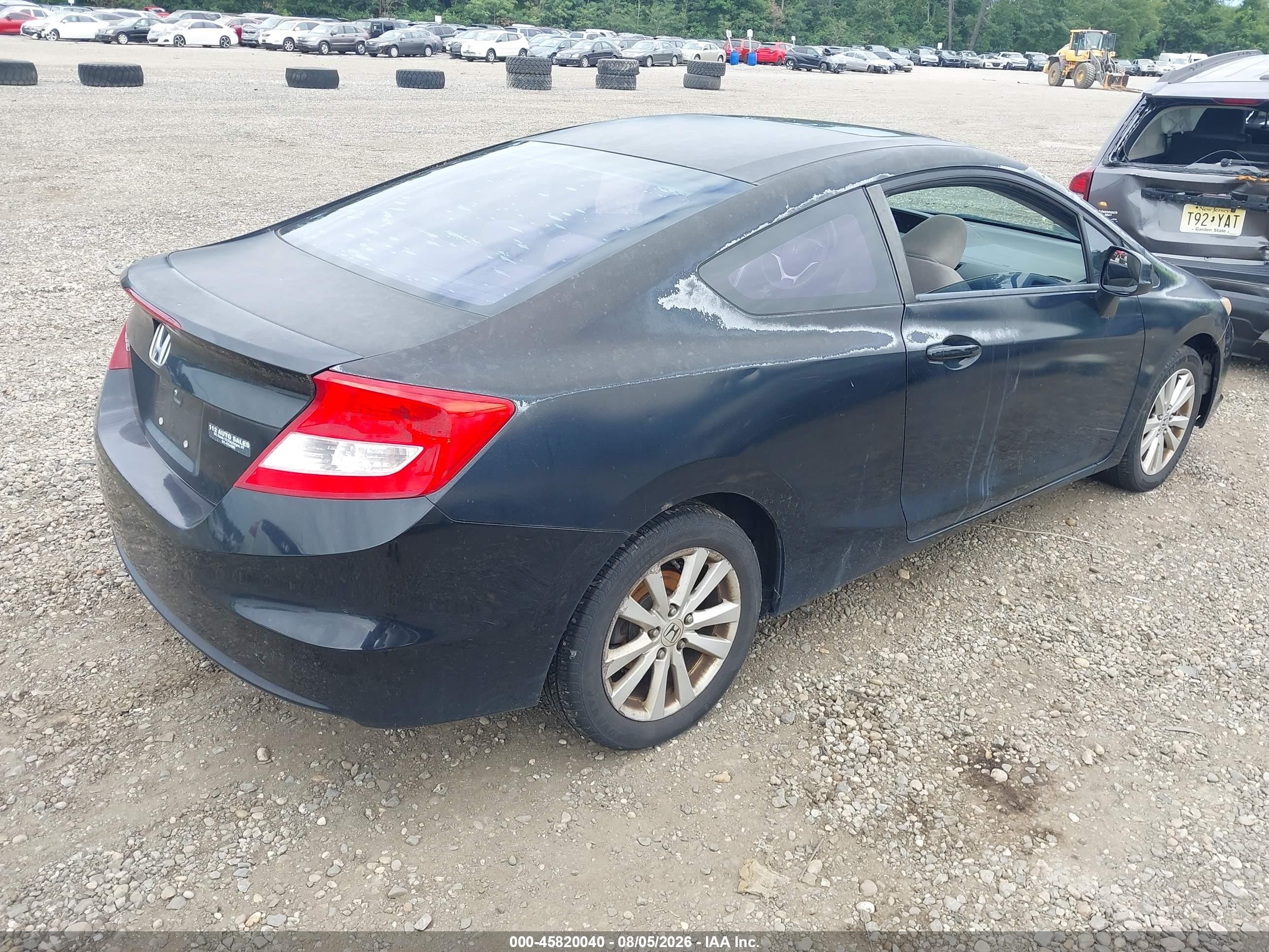 2012 Honda Civic Ex Black vin: 2HGFG3B82CH550912