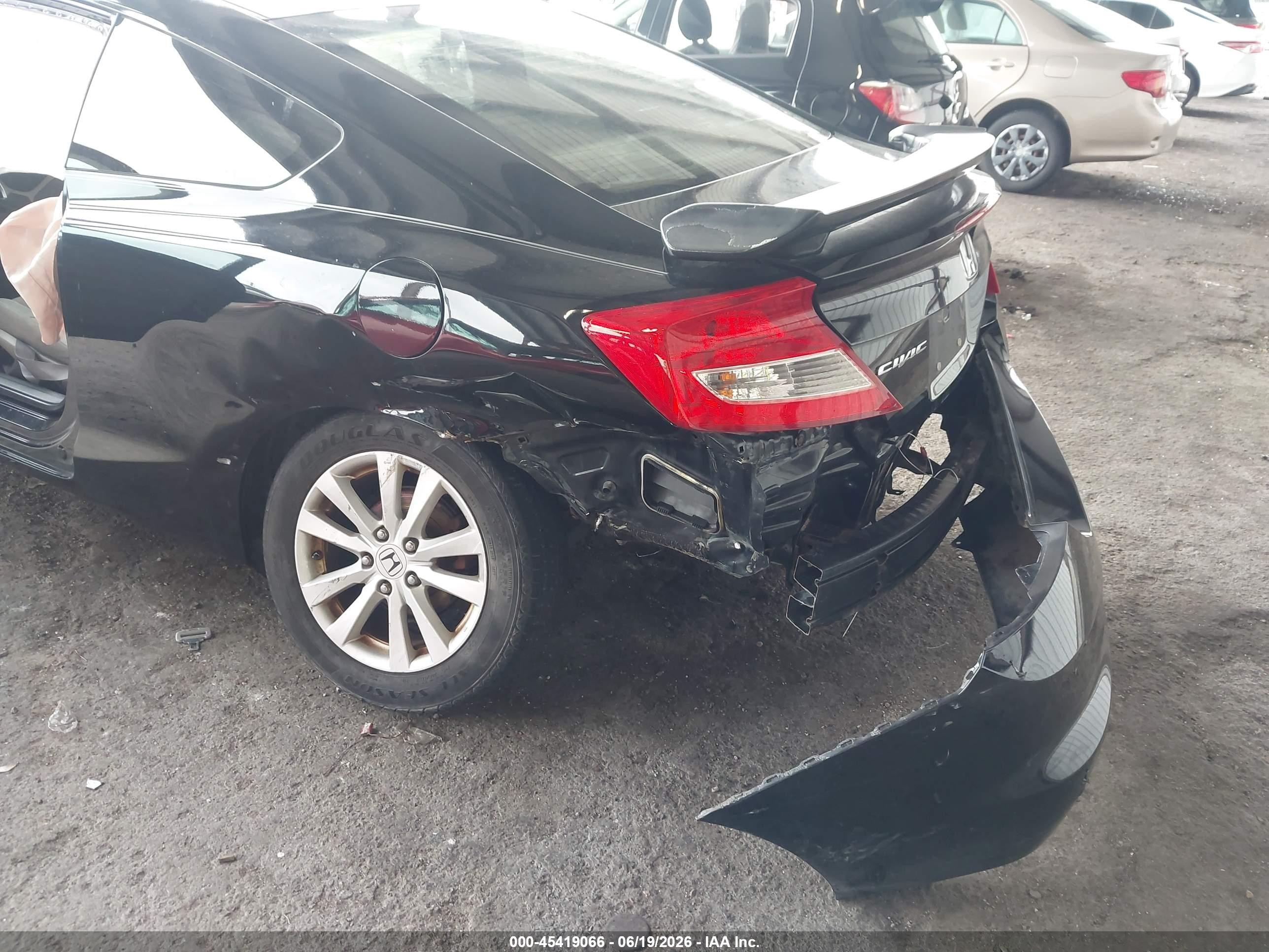 2012 Honda Civic Ex Black vin: 2HGFG3B82CH555737