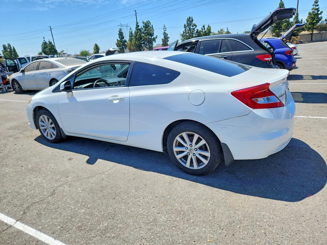 2012 Honda Civic Ex White vin: 2HGFG3B82CH555964