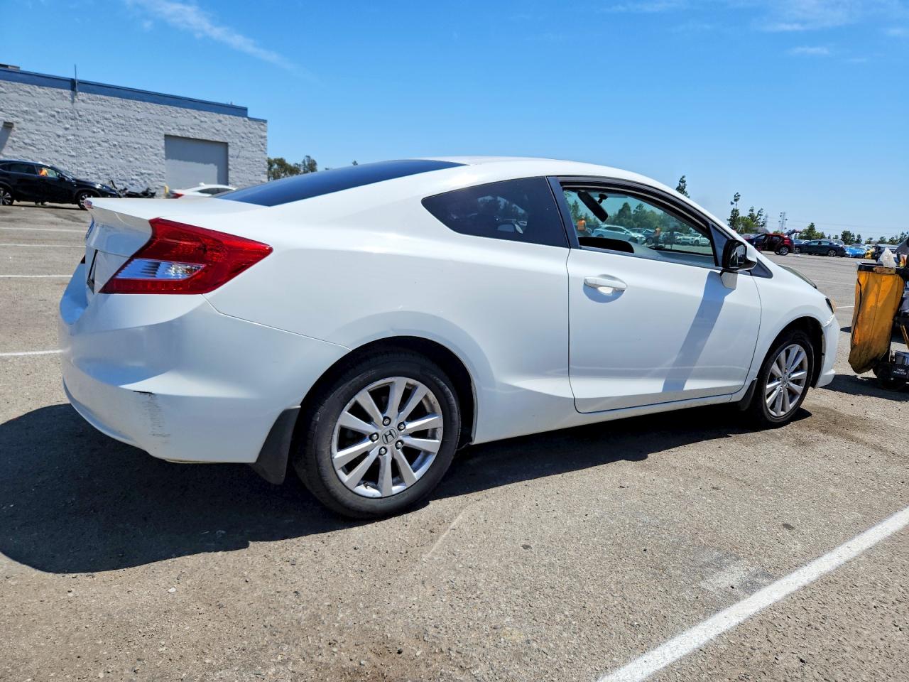 2012 Honda Civic Ex White vin: 2HGFG3B82CH555964