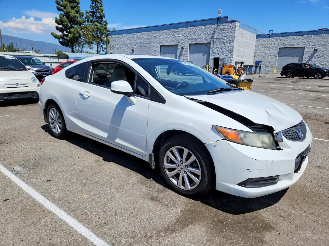 2012 Honda Civic Ex White vin: 2HGFG3B82CH555964