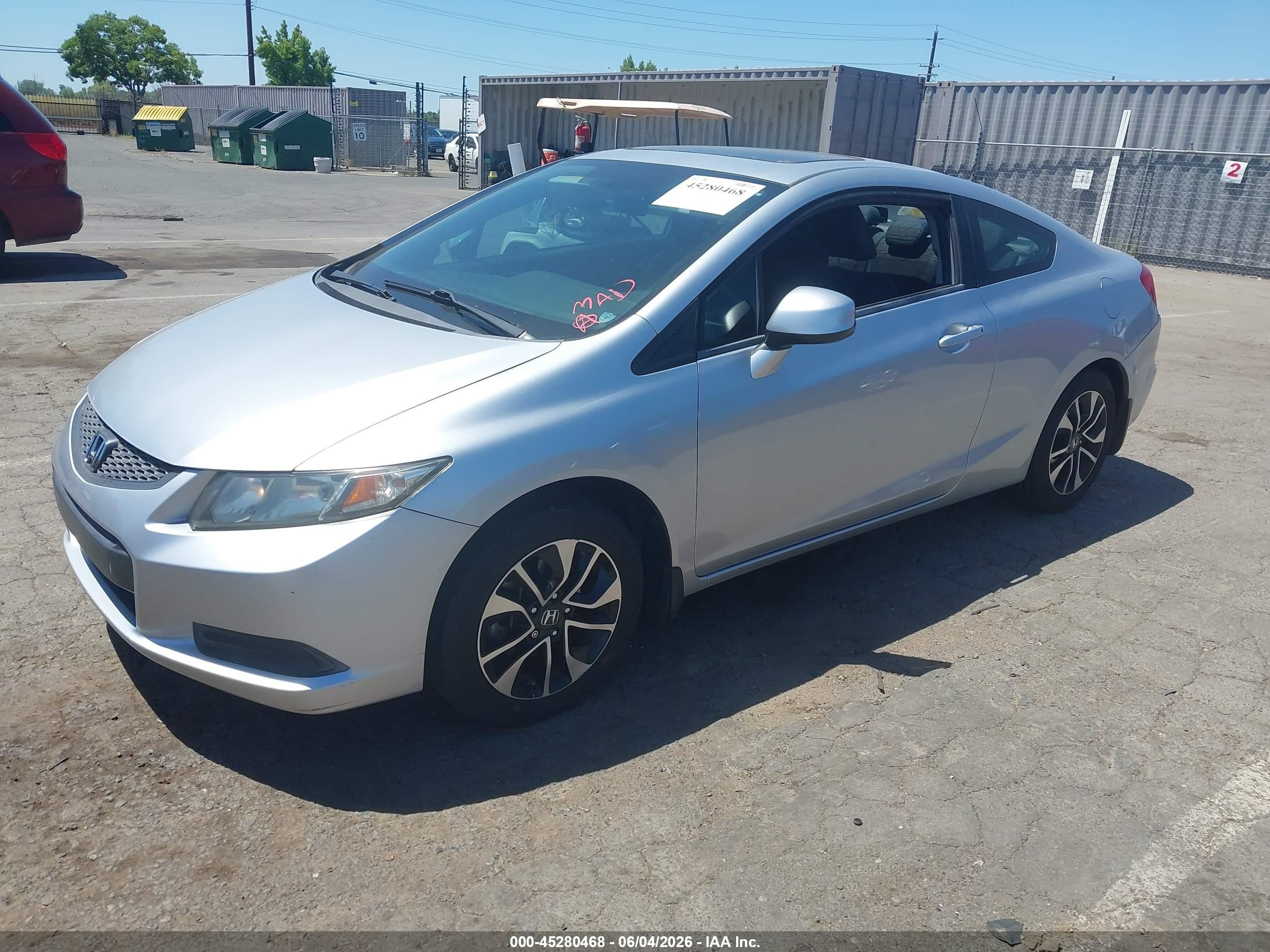 2013 Honda Civic Ex Silver vin: 2HGFG3B82DH502697