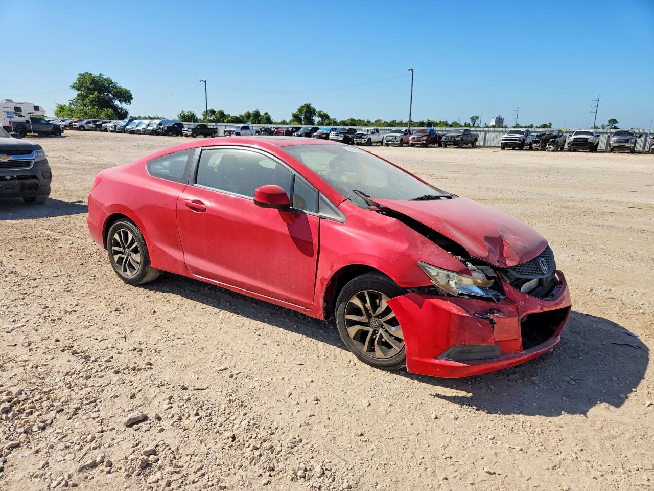 2013 Honda Civic Ex Red vin: 2HGFG3B82DH515692