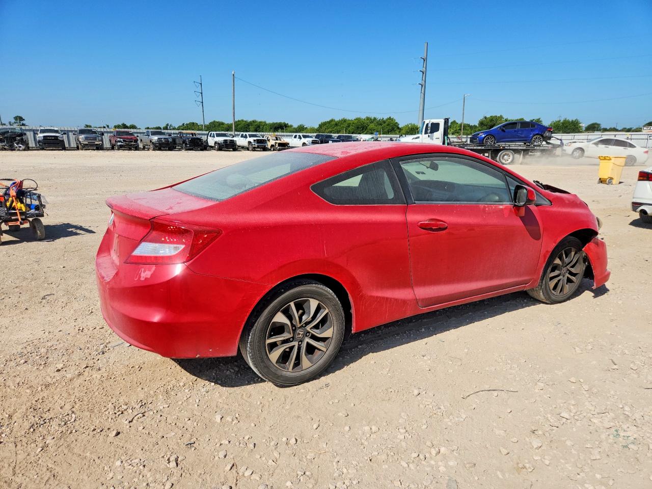 2013 Honda Civic Ex Red vin: 2HGFG3B82DH515692
