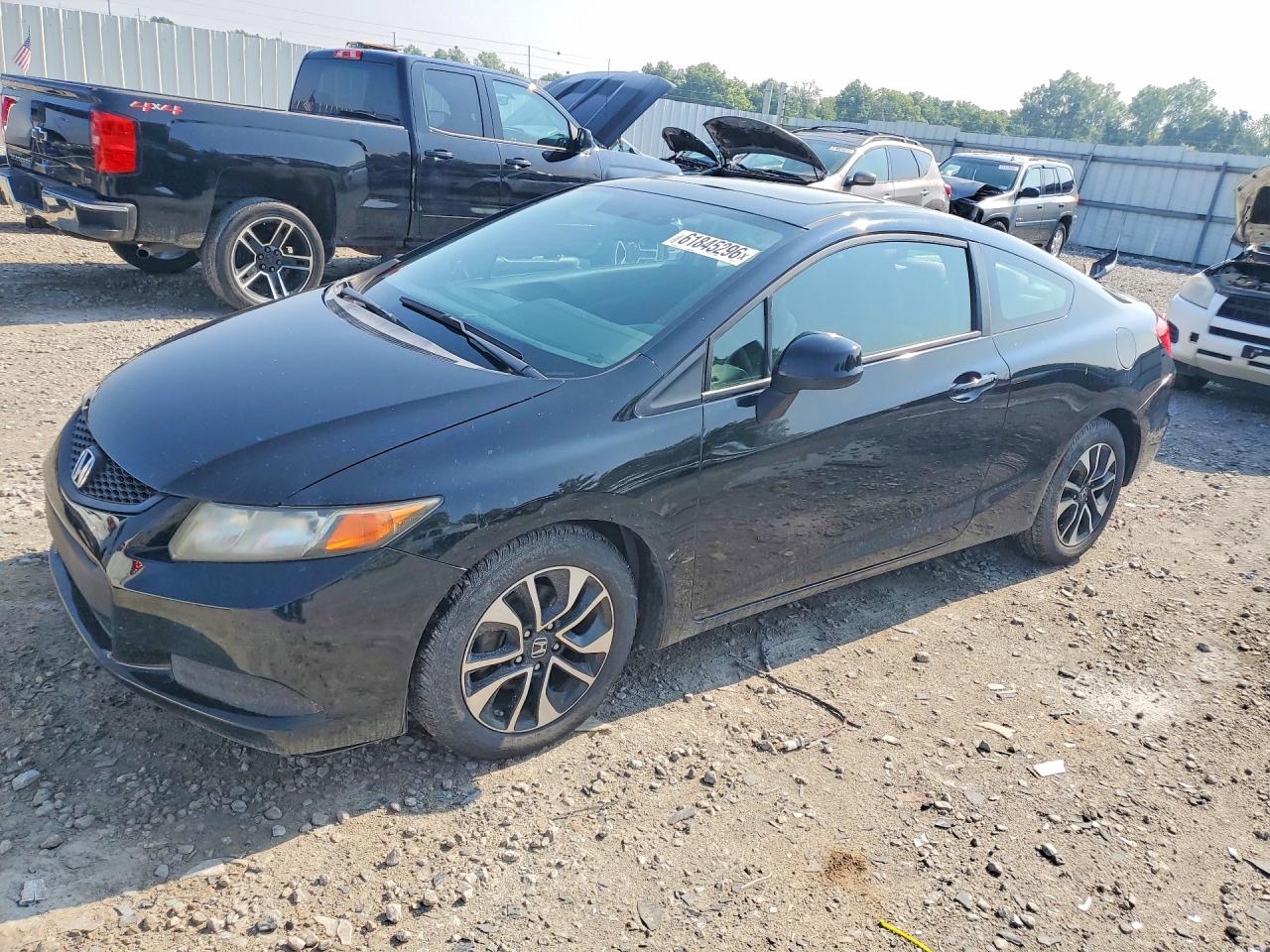 2013 Honda Civic Ex Black vin: 2HGFG3B82DH519631