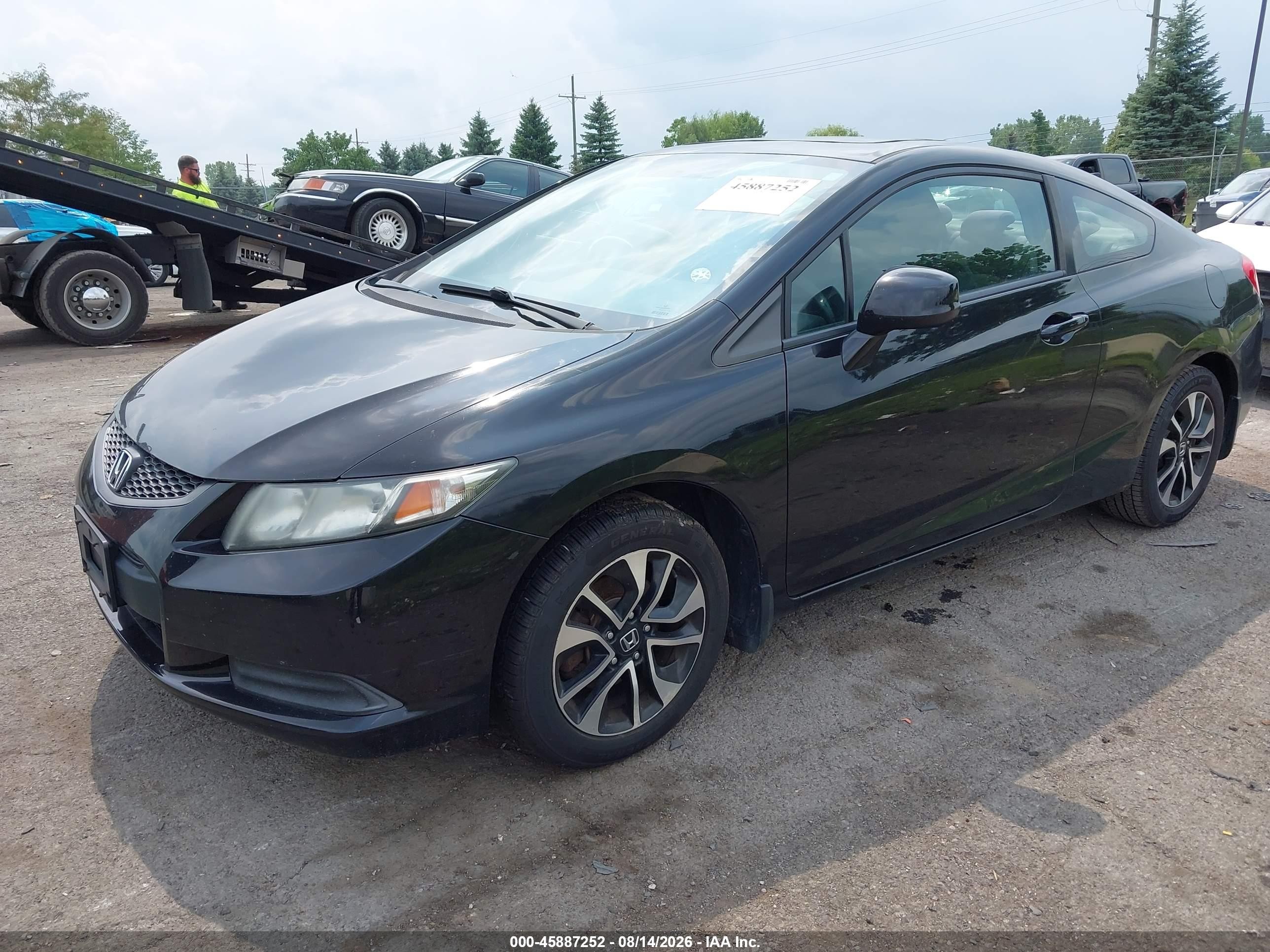 2013 Honda Civic Ex Black vin: 2HGFG3B82DH525185