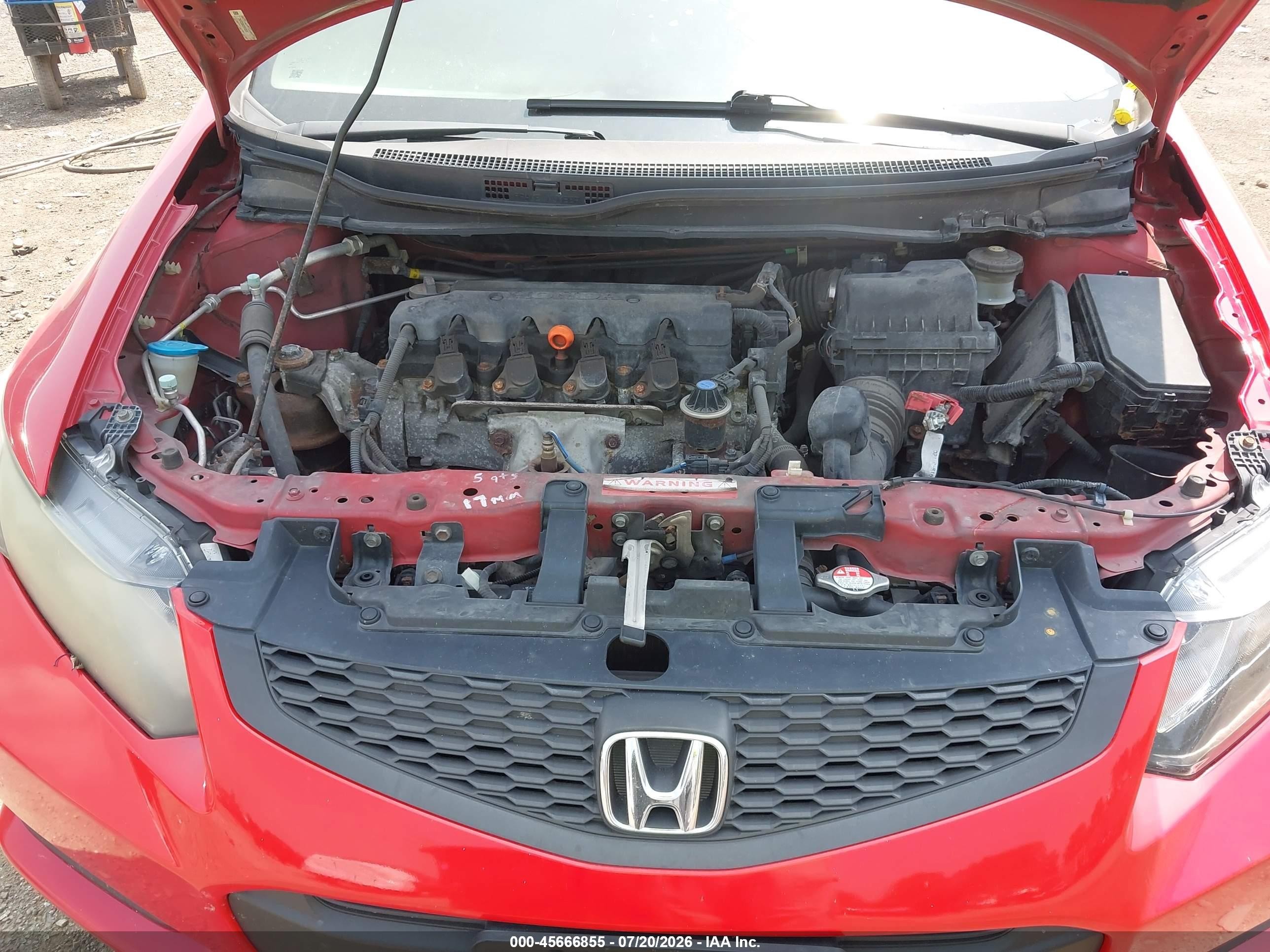 2013 Honda Civic Ex Красный vin: 2HGFG3B82DH529219