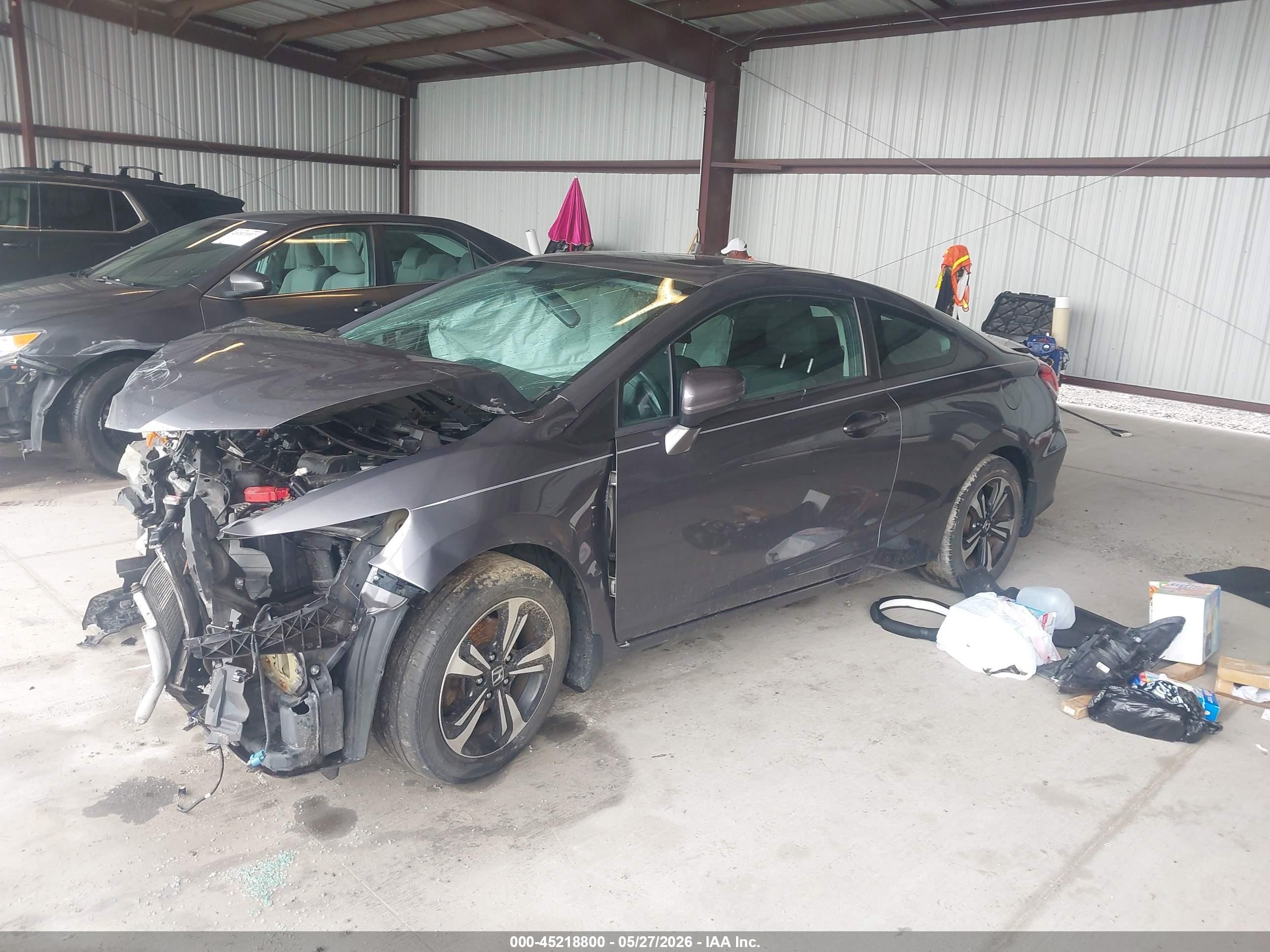2014 Honda Civic Ex Gray vin: 2HGFG3B82EH504662