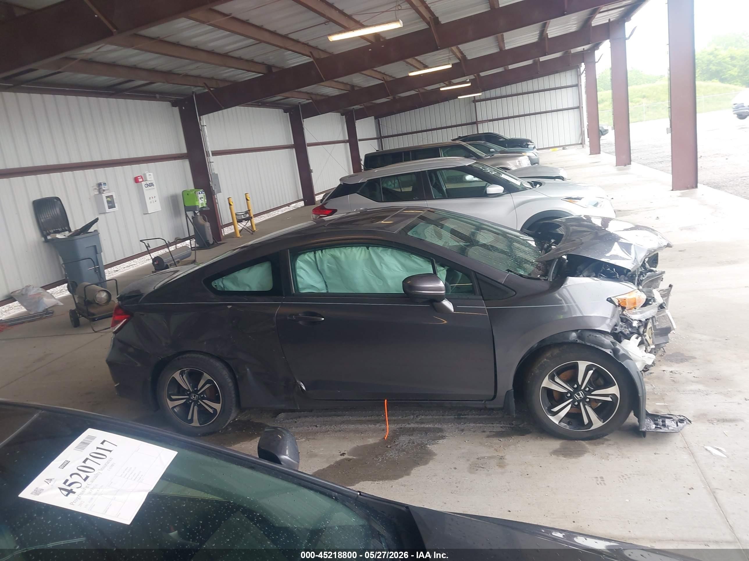 2014 Honda Civic Ex Gray vin: 2HGFG3B82EH504662