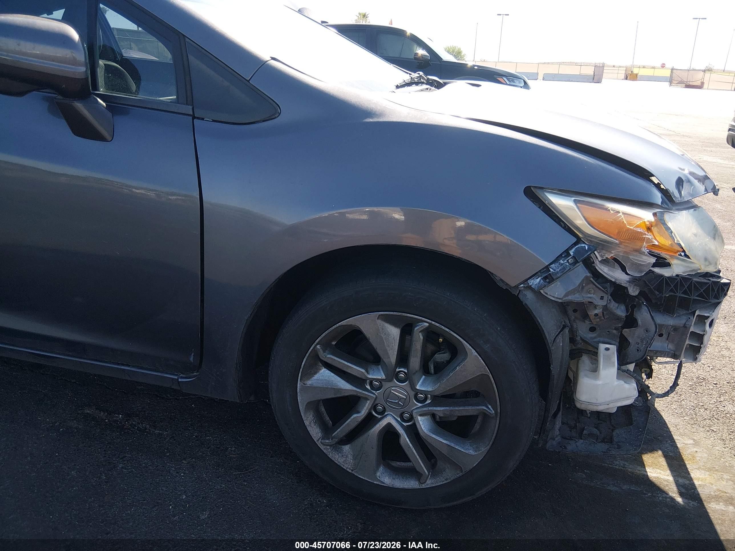 2014 Honda Civic Ex Gray vin: 2HGFG3B82EH510008