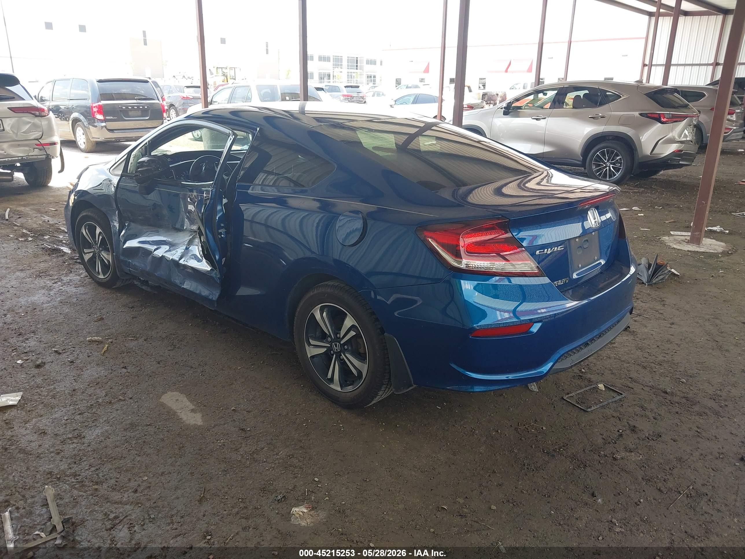 2014 Honda Civic Ex Blue vin: 2HGFG3B82EH526208
