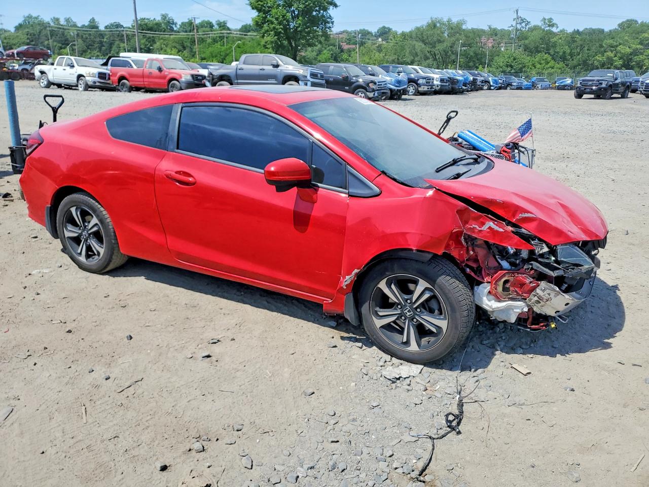 2015 Honda Civic Ex Red vin: 2HGFG3B82FH532771