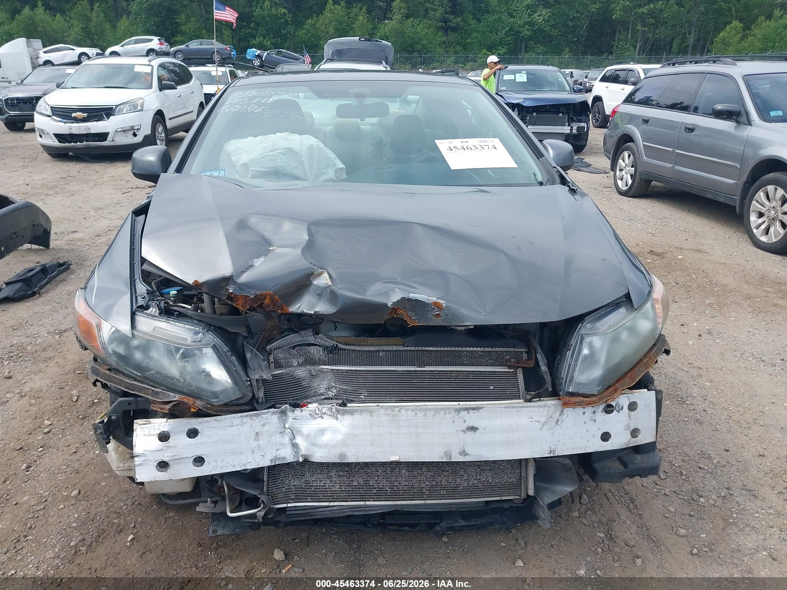 2012 Honda Civic Ex Gray vin: 2HGFG3B83CH512380