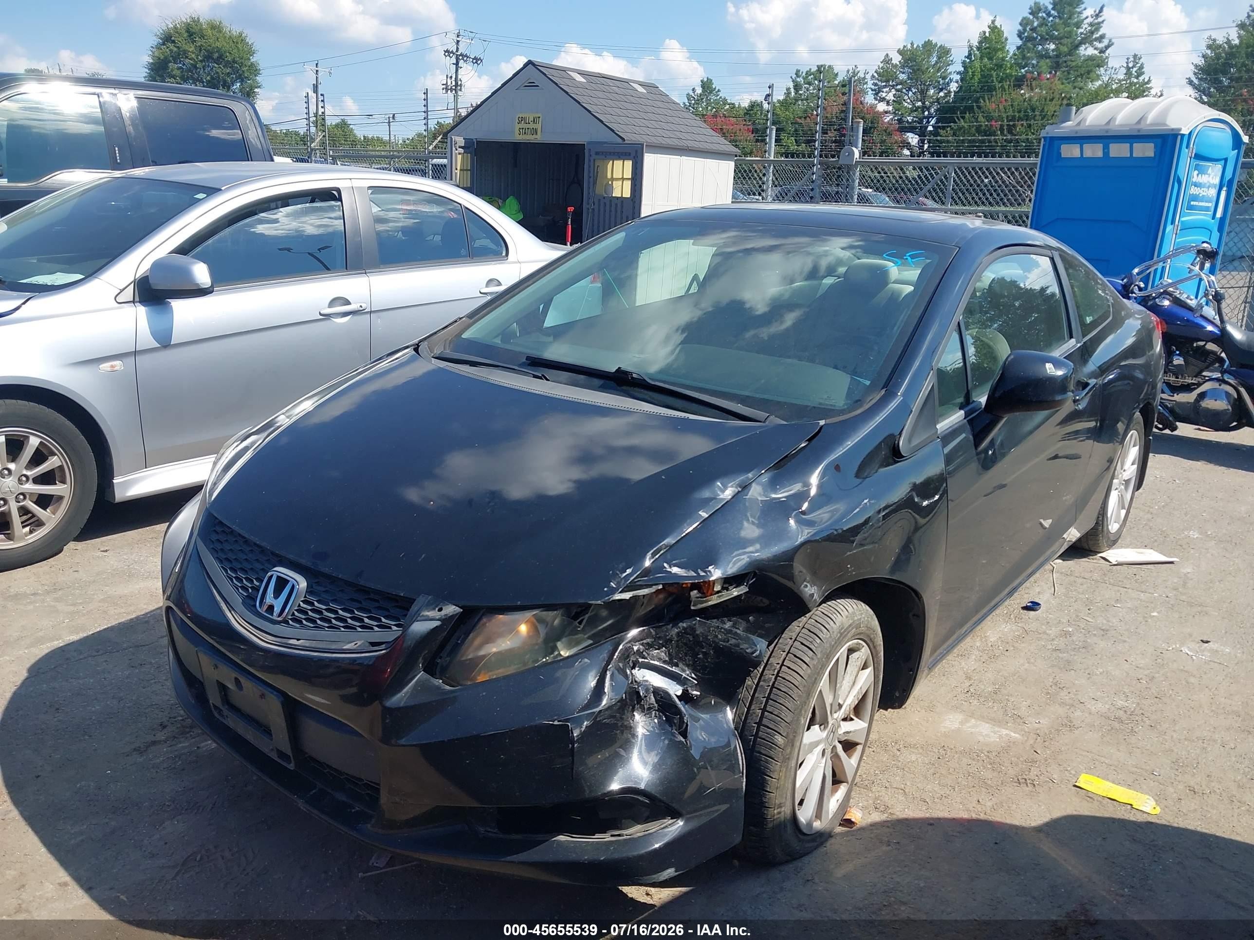 2012 Honda Civic Ex Black vin: 2HGFG3B83CH531494