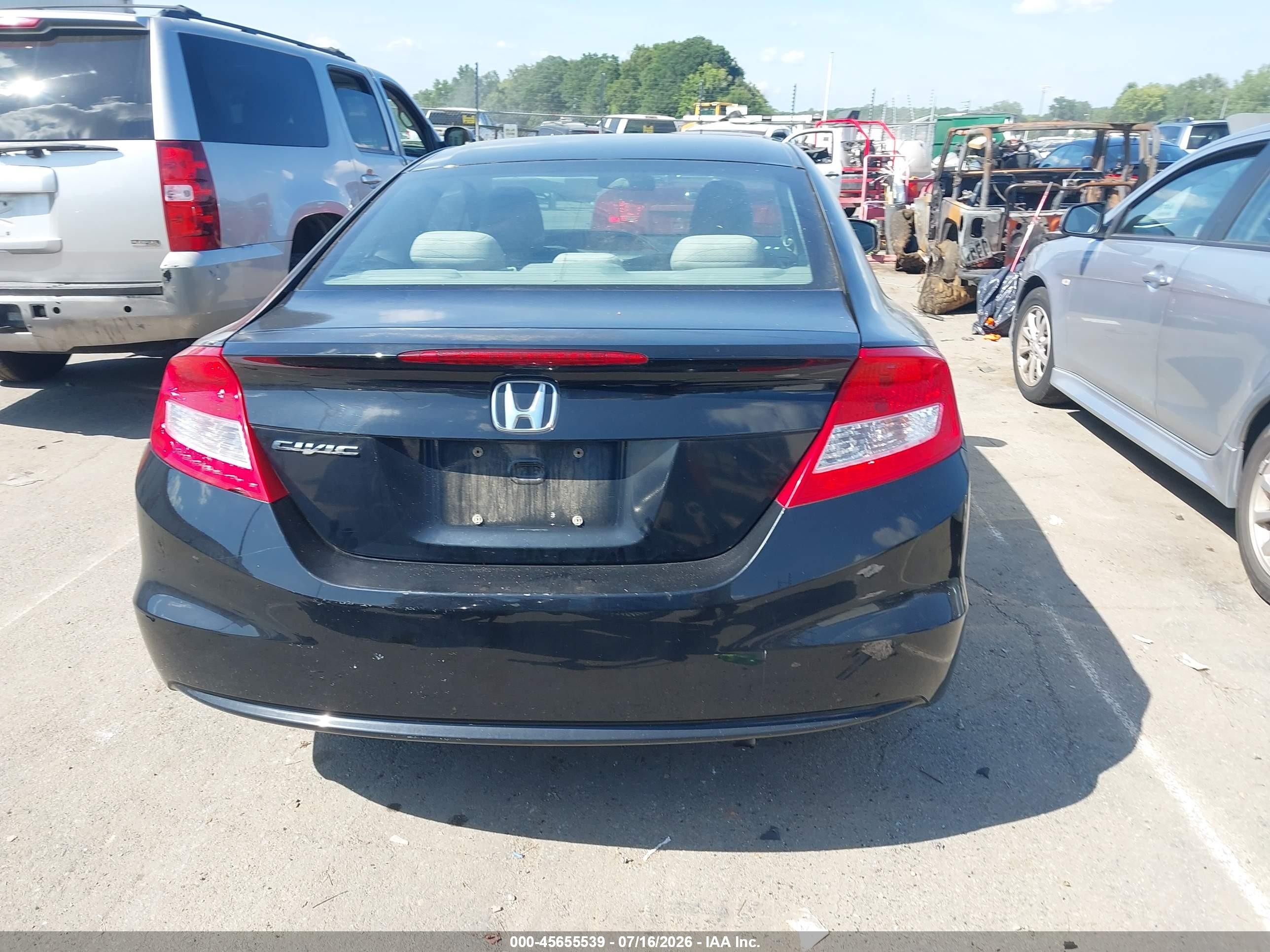 2012 Honda Civic Ex Black vin: 2HGFG3B83CH531494