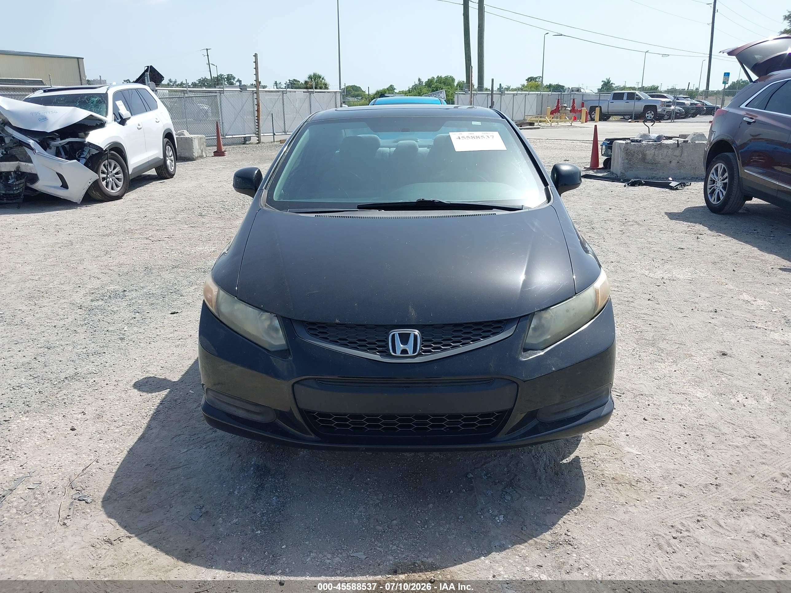 2012 Honda Civic Ex Black vin: 2HGFG3B83CH534380