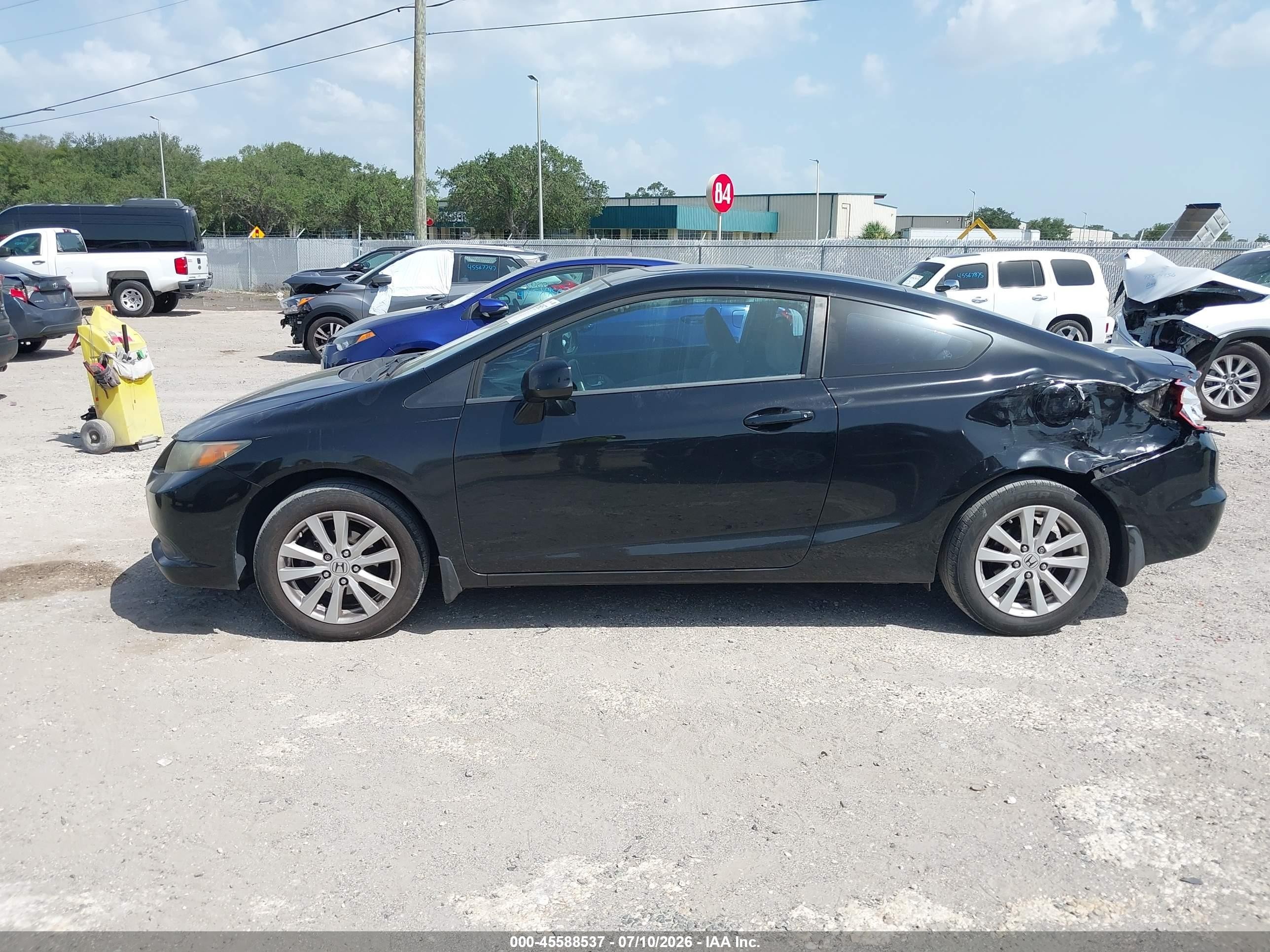 2012 Honda Civic Ex Black vin: 2HGFG3B83CH534380