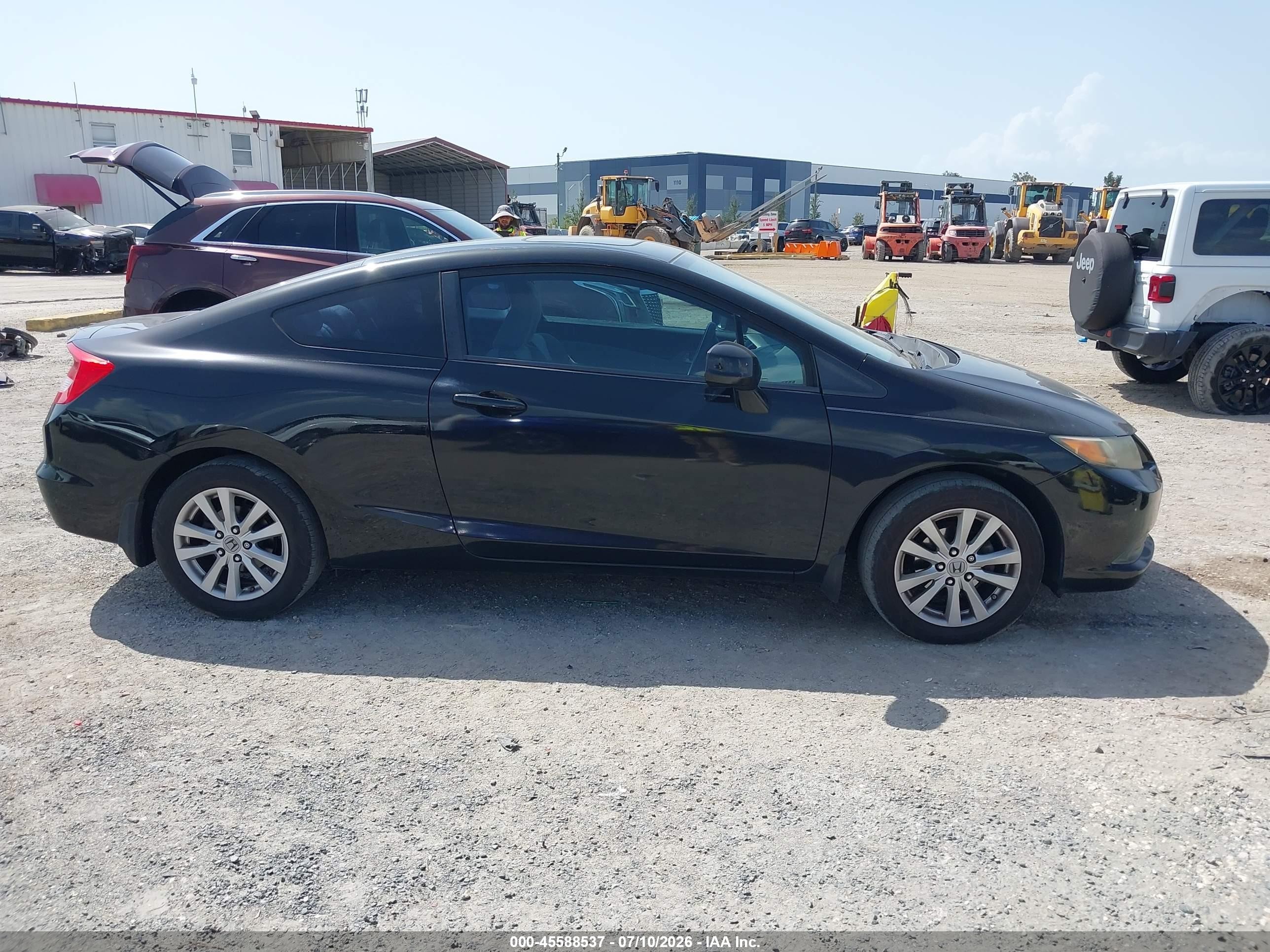 2012 Honda Civic Ex Black vin: 2HGFG3B83CH534380