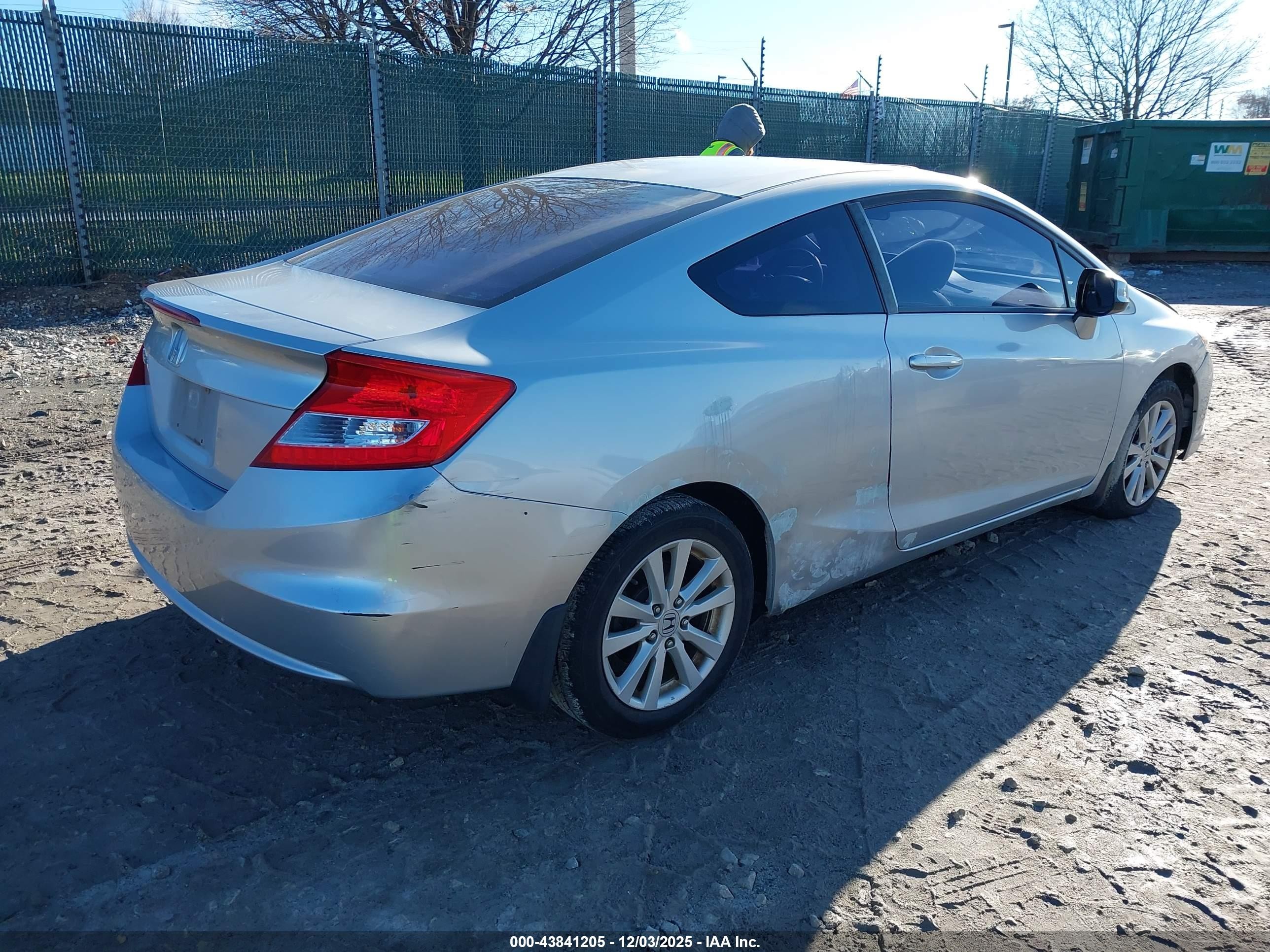 2012 Honda Civic Ex Silver vin: 2HGFG3B83CH550241