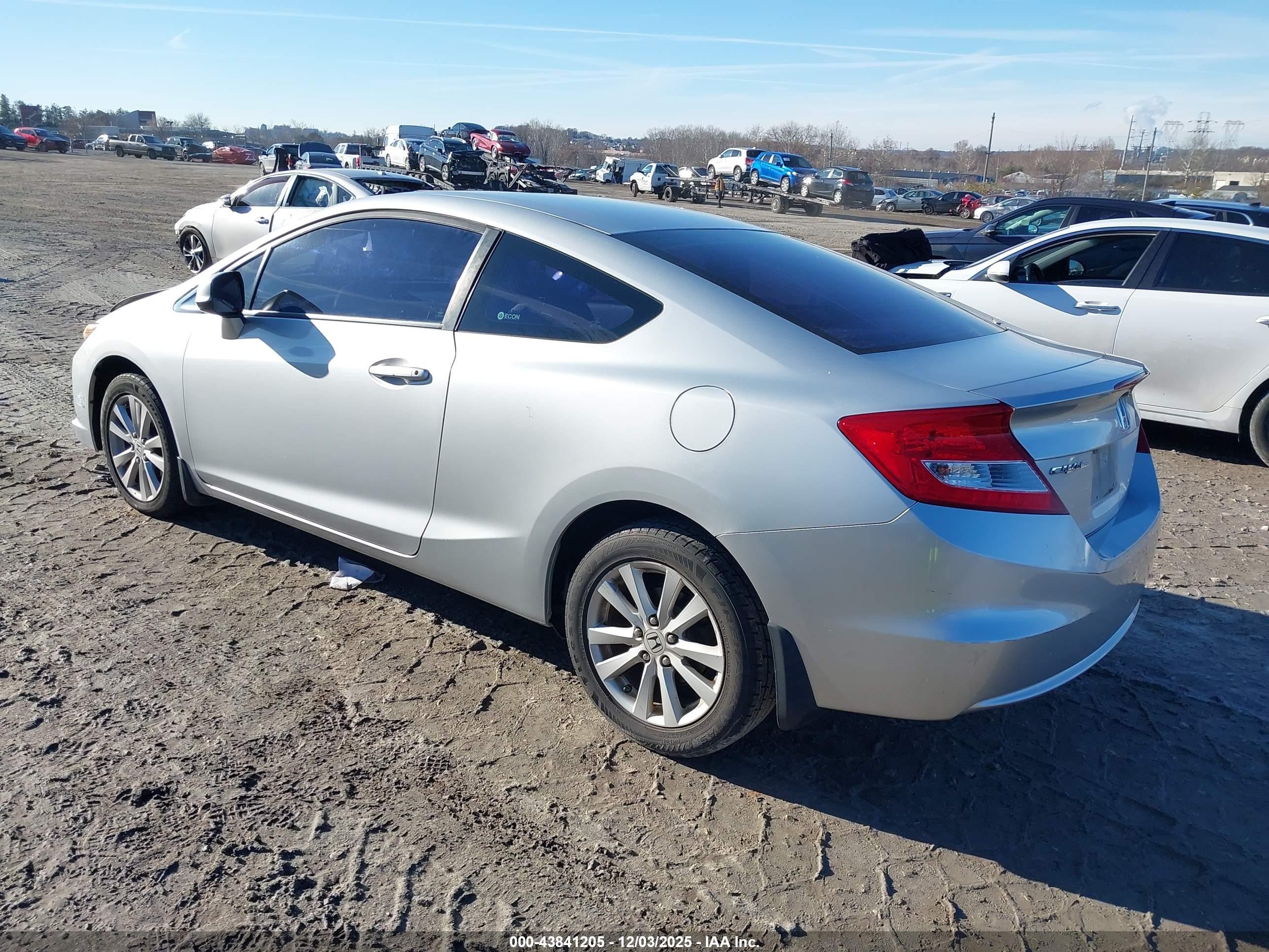 2012 Honda Civic Ex Silver vin: 2HGFG3B83CH550241