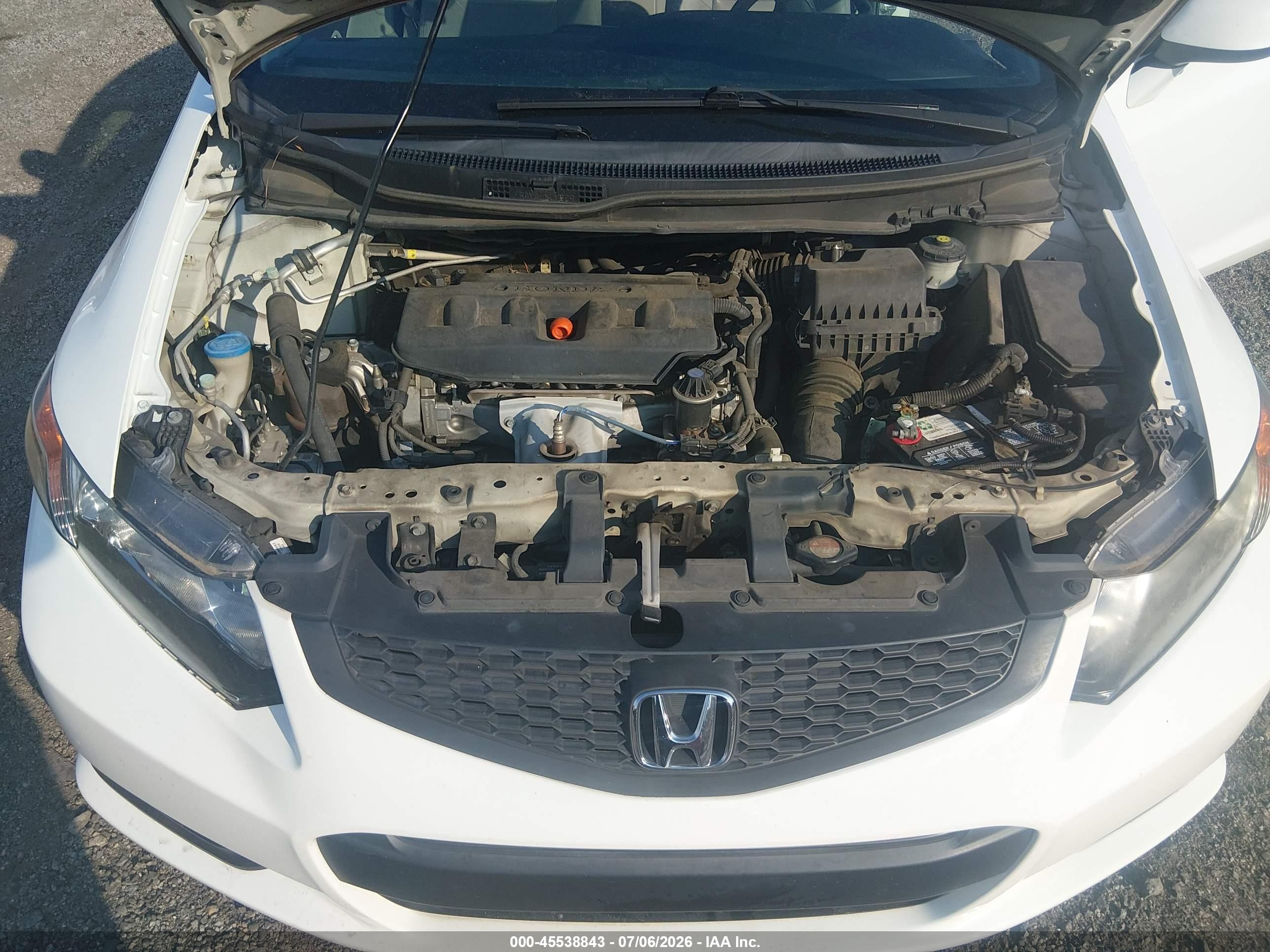 2012 Honda Civic Ex White vin: 2HGFG3B83CH563572