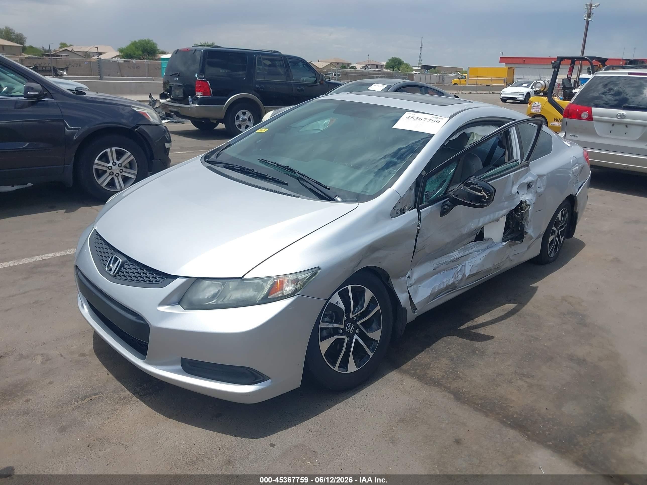 2013 Honda Civic Ex Silver vin: 2HGFG3B83DH515667