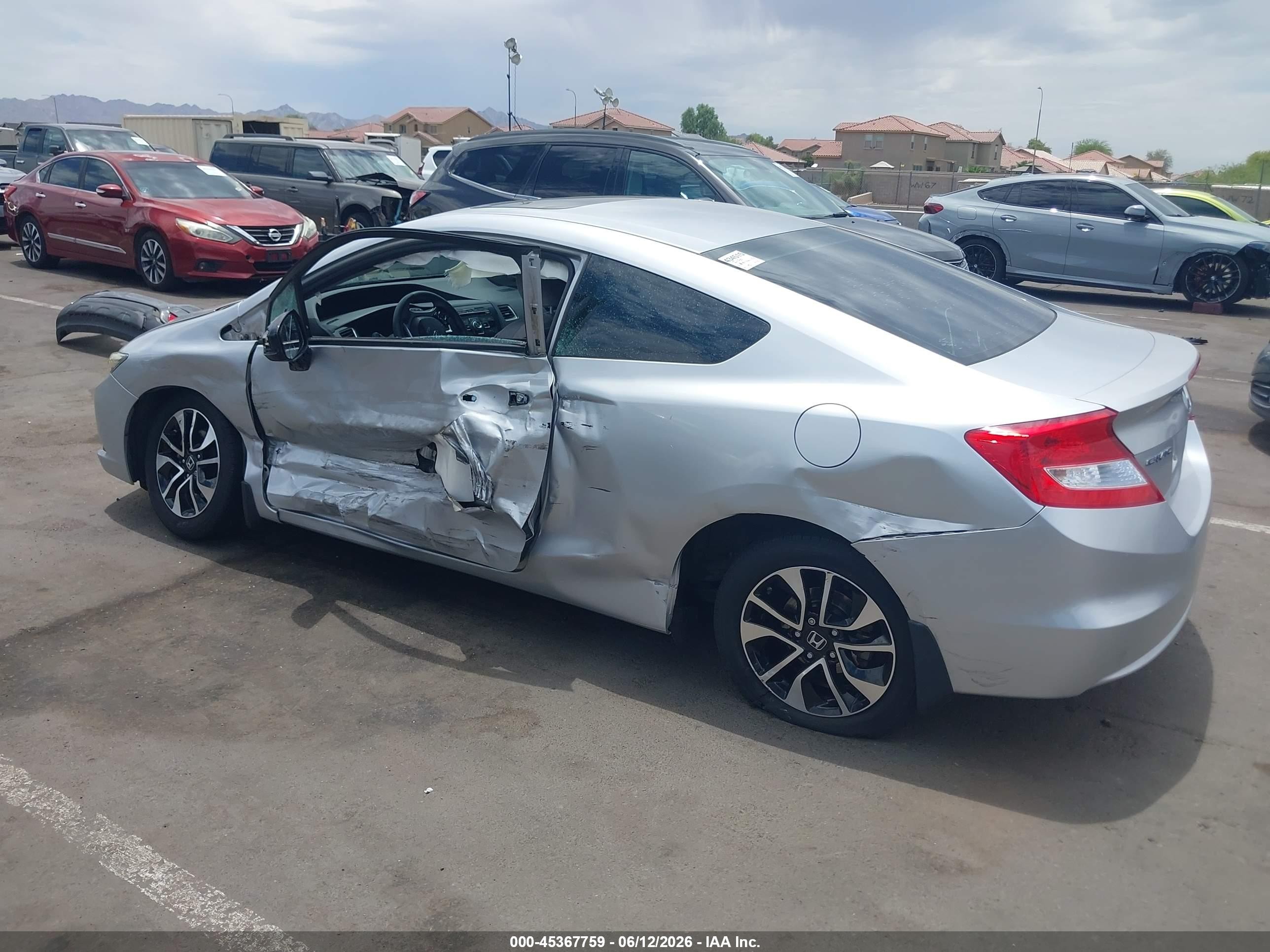 2013 Honda Civic Ex Silver vin: 2HGFG3B83DH515667