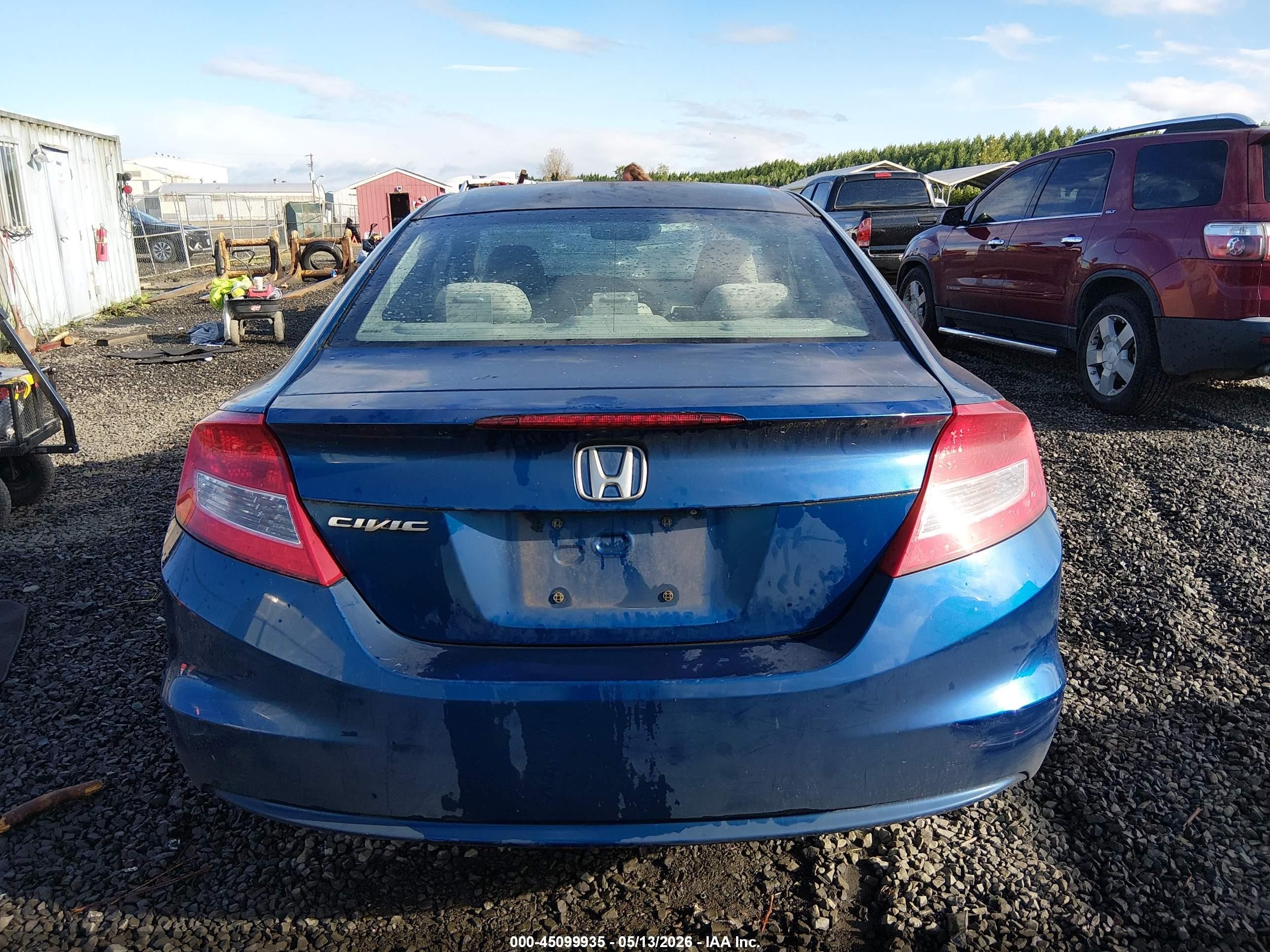 2013 Honda Civic Ex Blue vin: 2HGFG3B83DH516284