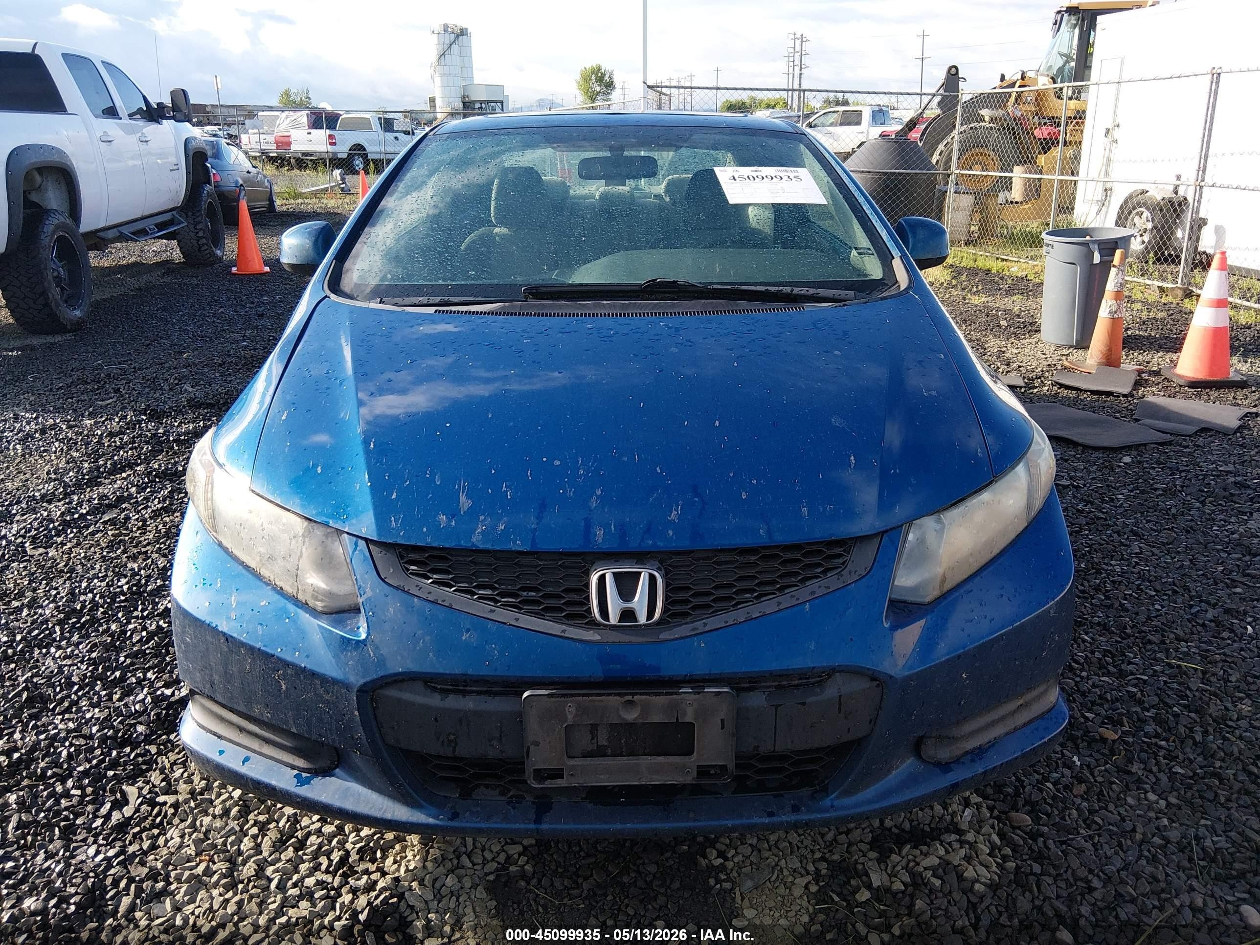 2013 Honda Civic Ex Blue vin: 2HGFG3B83DH516284