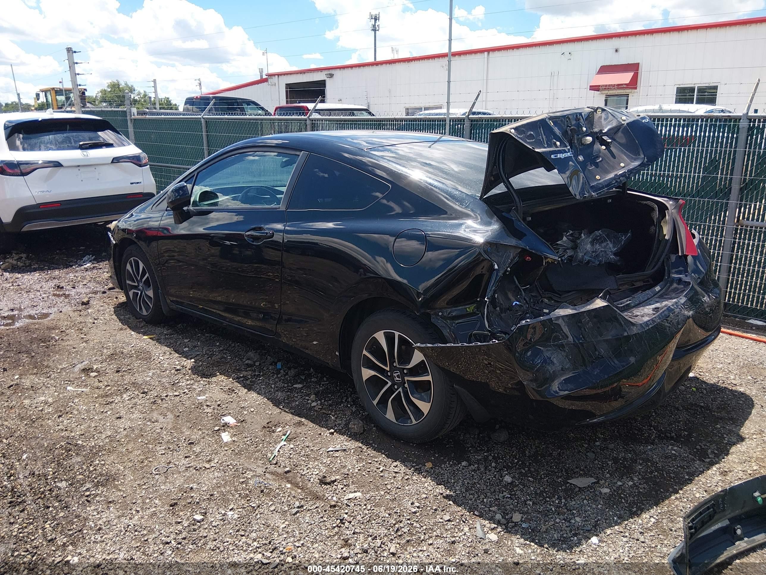 2013 Honda Civic Ex Черный vin: 2HGFG3B83DH517371