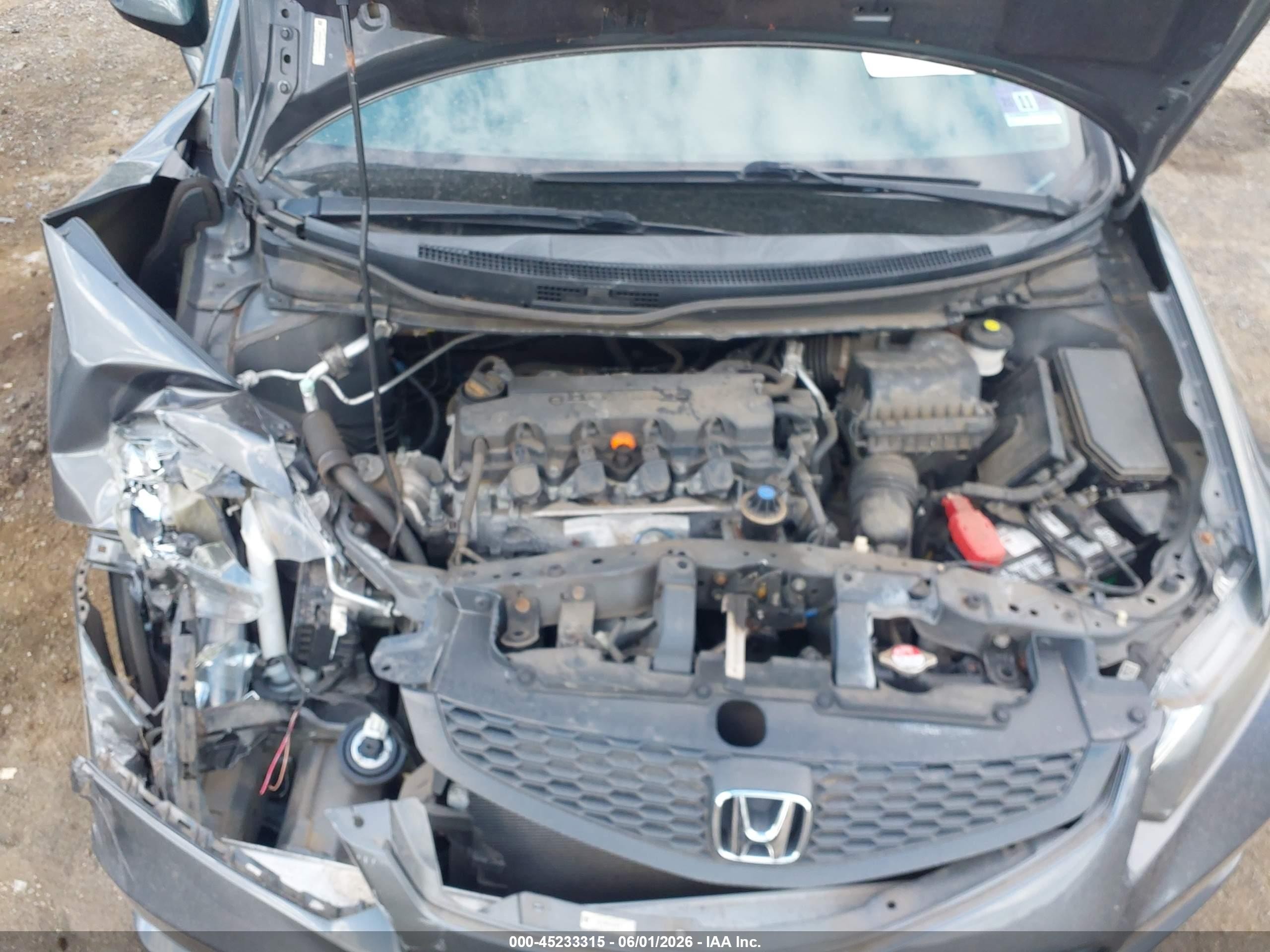 2013 Honda Civic Ex Gray vin: 2HGFG3B83DH524336