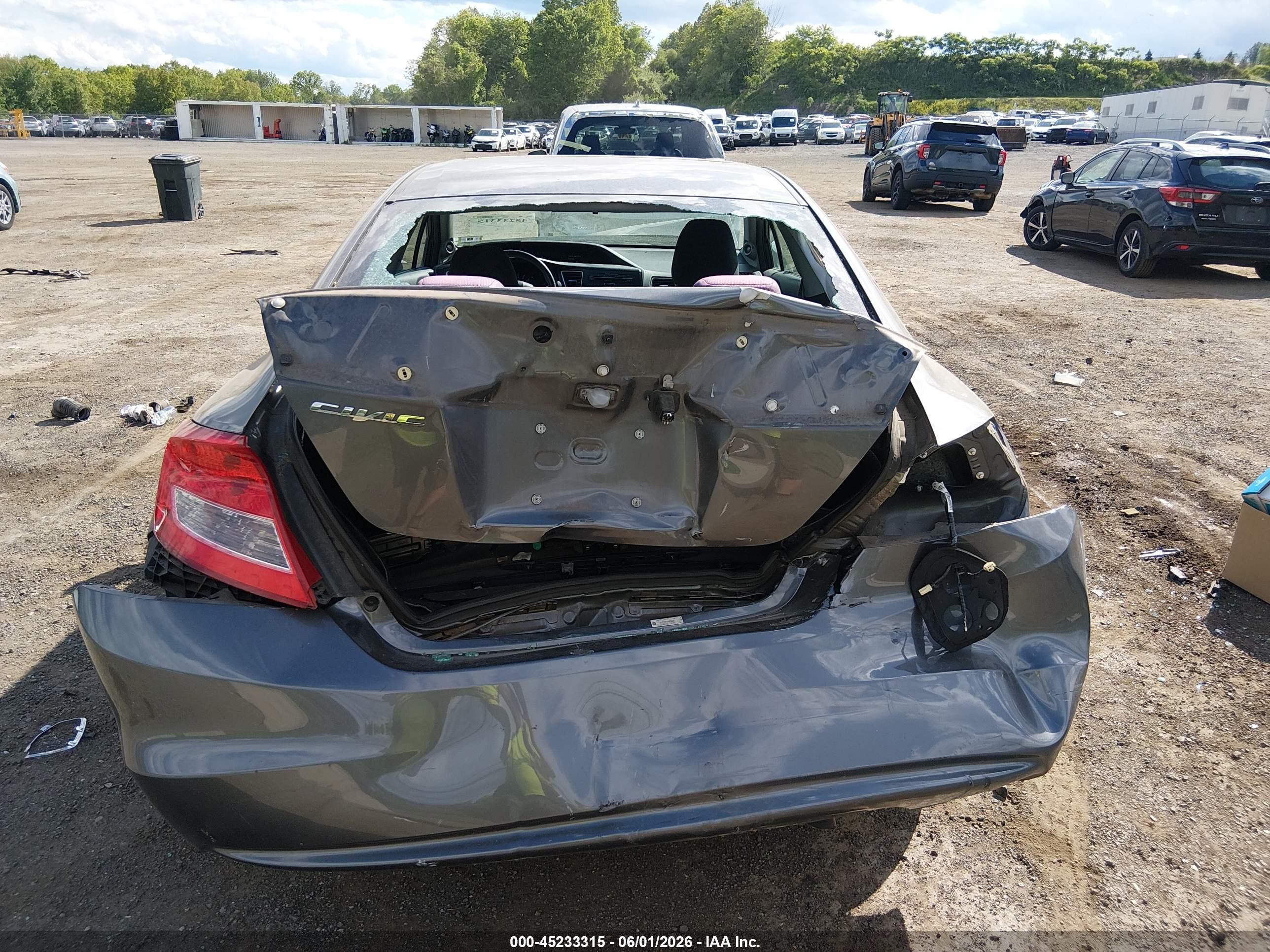 2013 Honda Civic Ex Gray vin: 2HGFG3B83DH524336