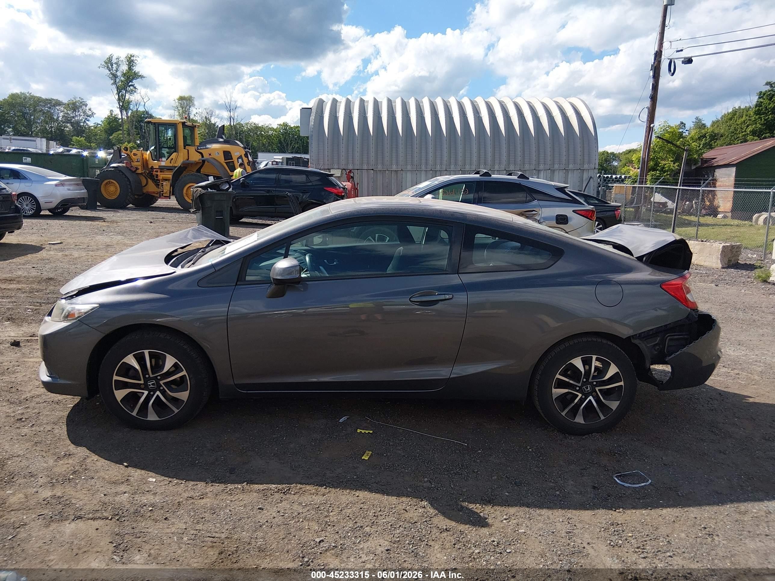 2013 Honda Civic Ex Gray vin: 2HGFG3B83DH524336