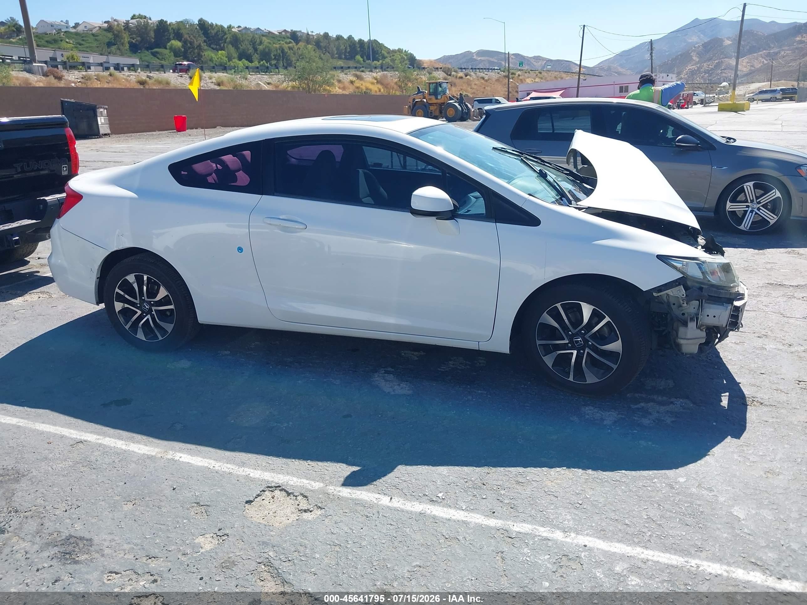 2013 Honda Civic Ex White vin: 2HGFG3B83DH524692