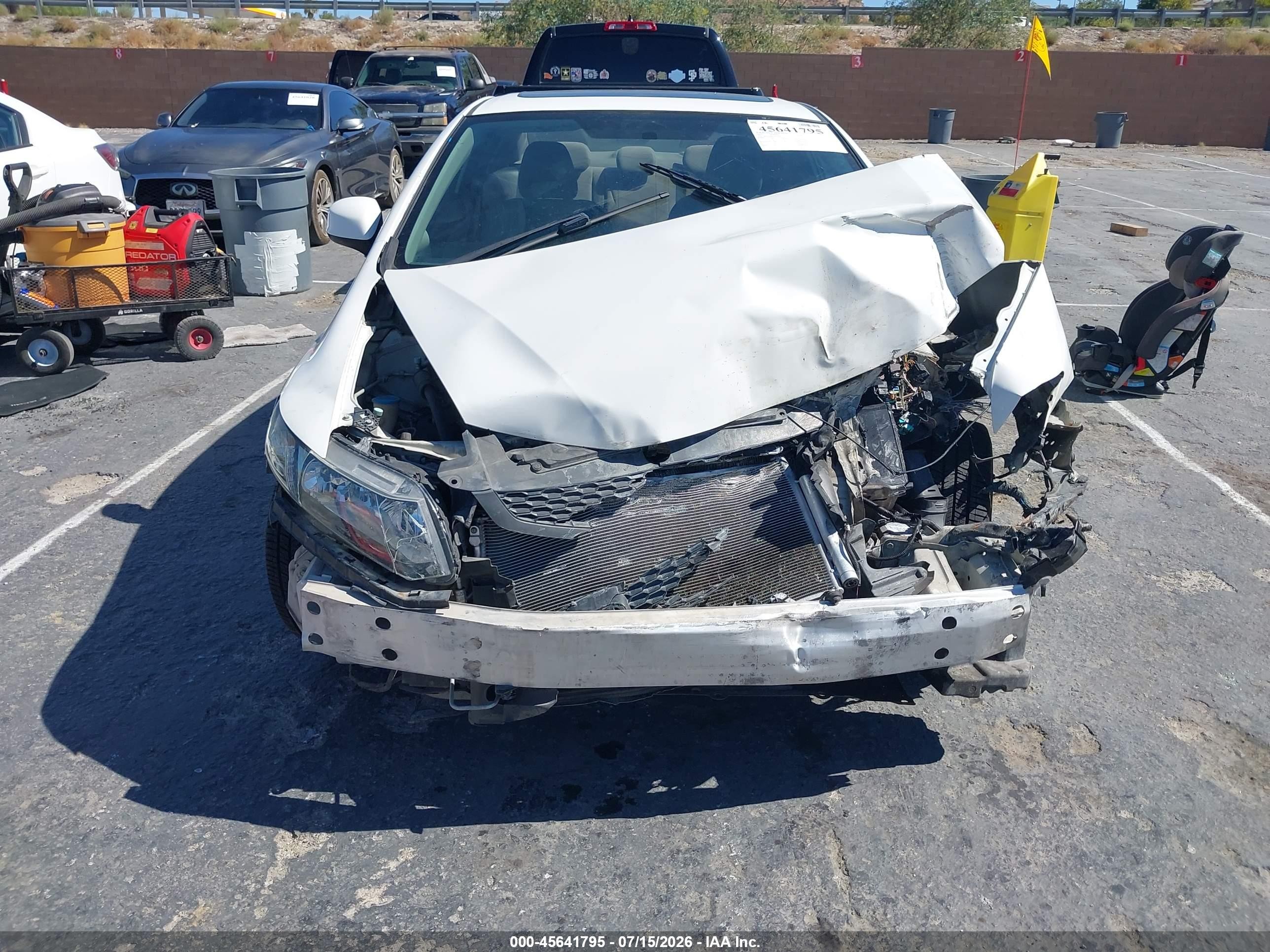 2013 Honda Civic Ex White vin: 2HGFG3B83DH524692