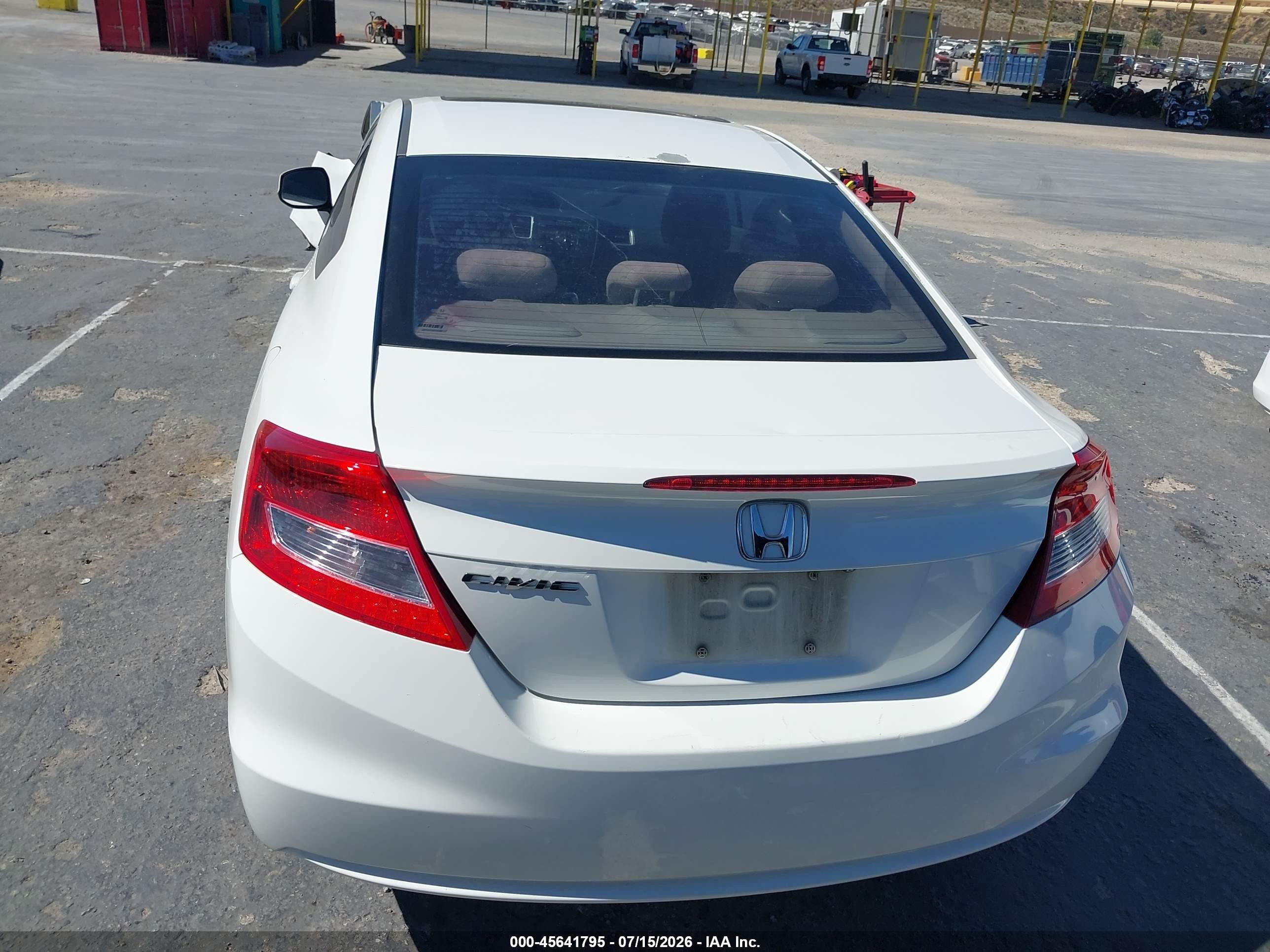 2013 Honda Civic Ex White vin: 2HGFG3B83DH524692