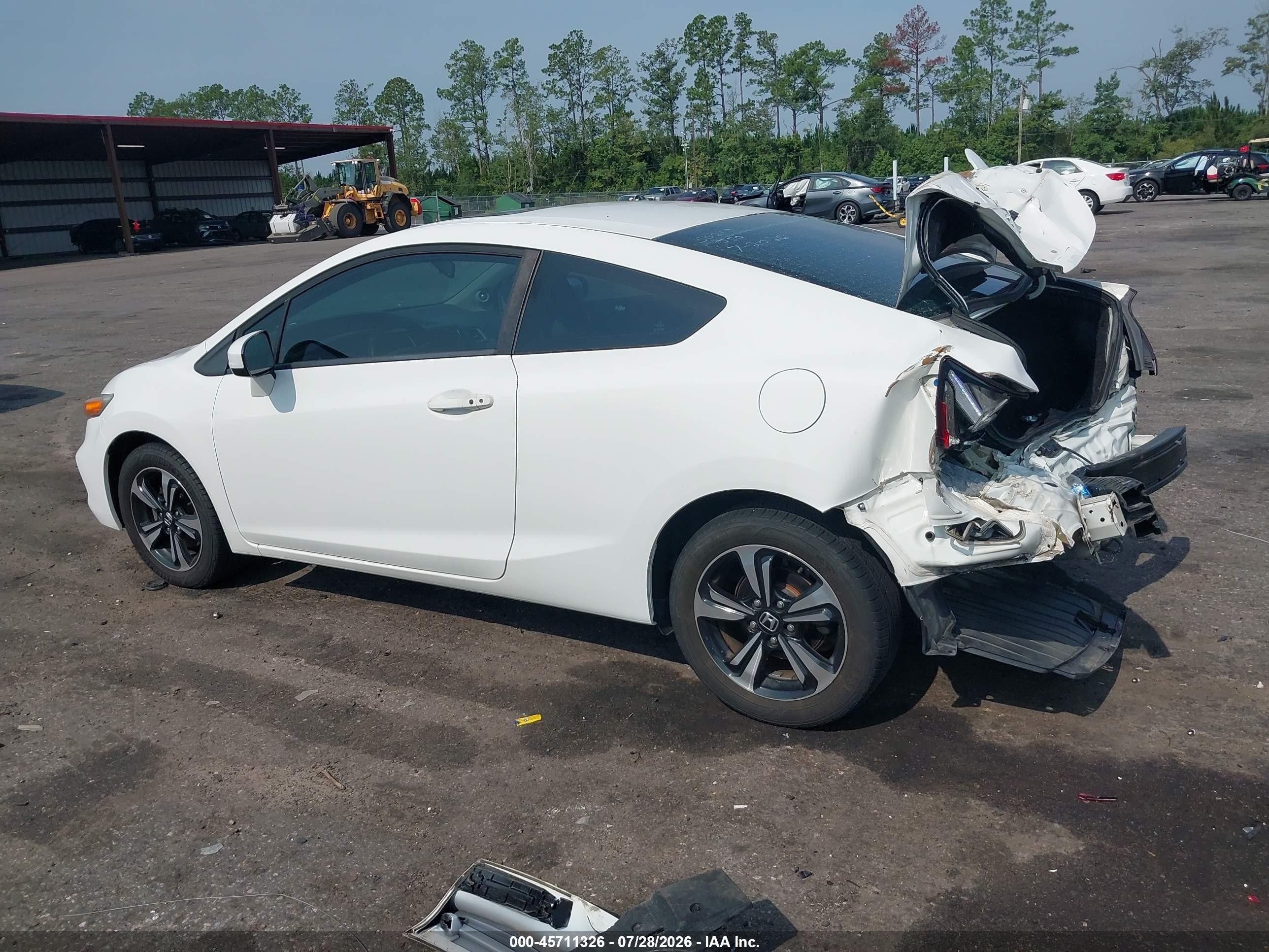 2014 Honda Civic Ex White vin: 2HGFG3B83EH502919