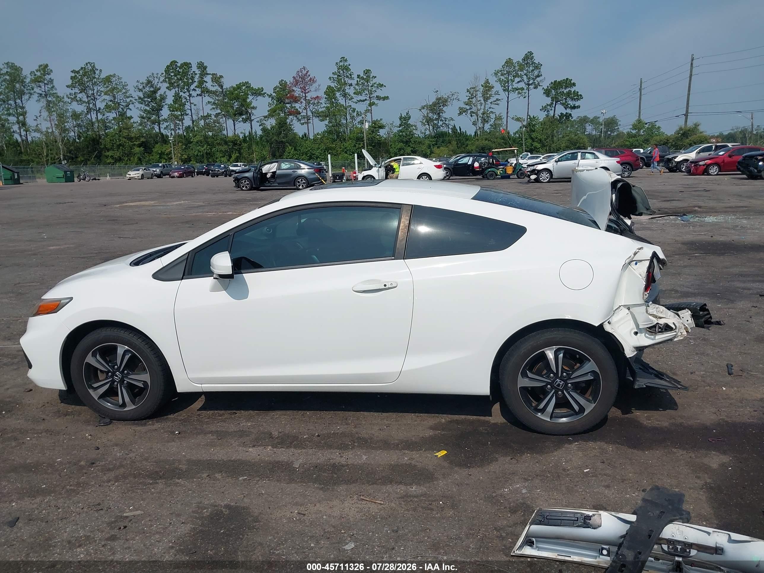 2014 Honda Civic Ex White vin: 2HGFG3B83EH502919