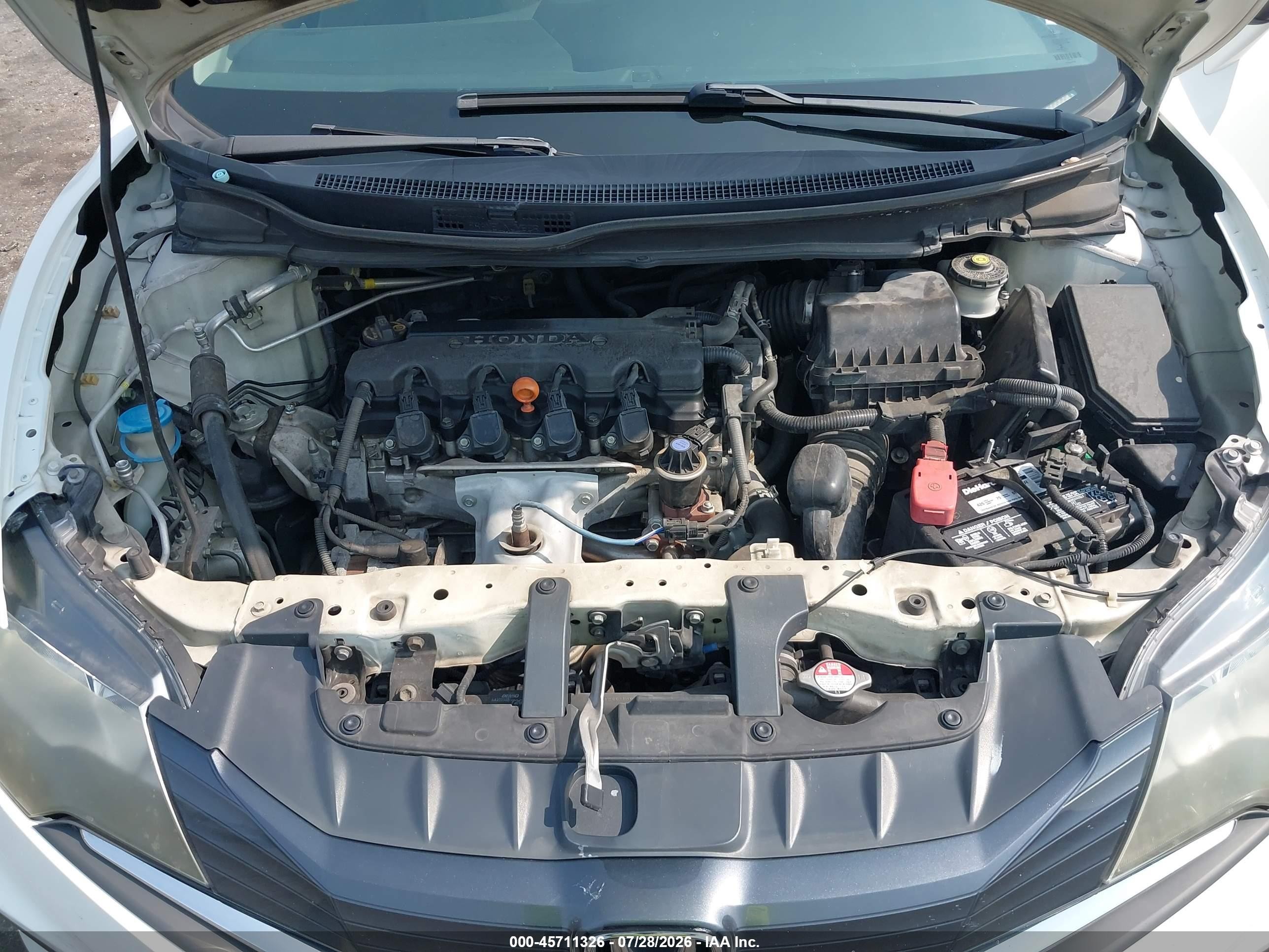 2014 Honda Civic Ex White vin: 2HGFG3B83EH502919