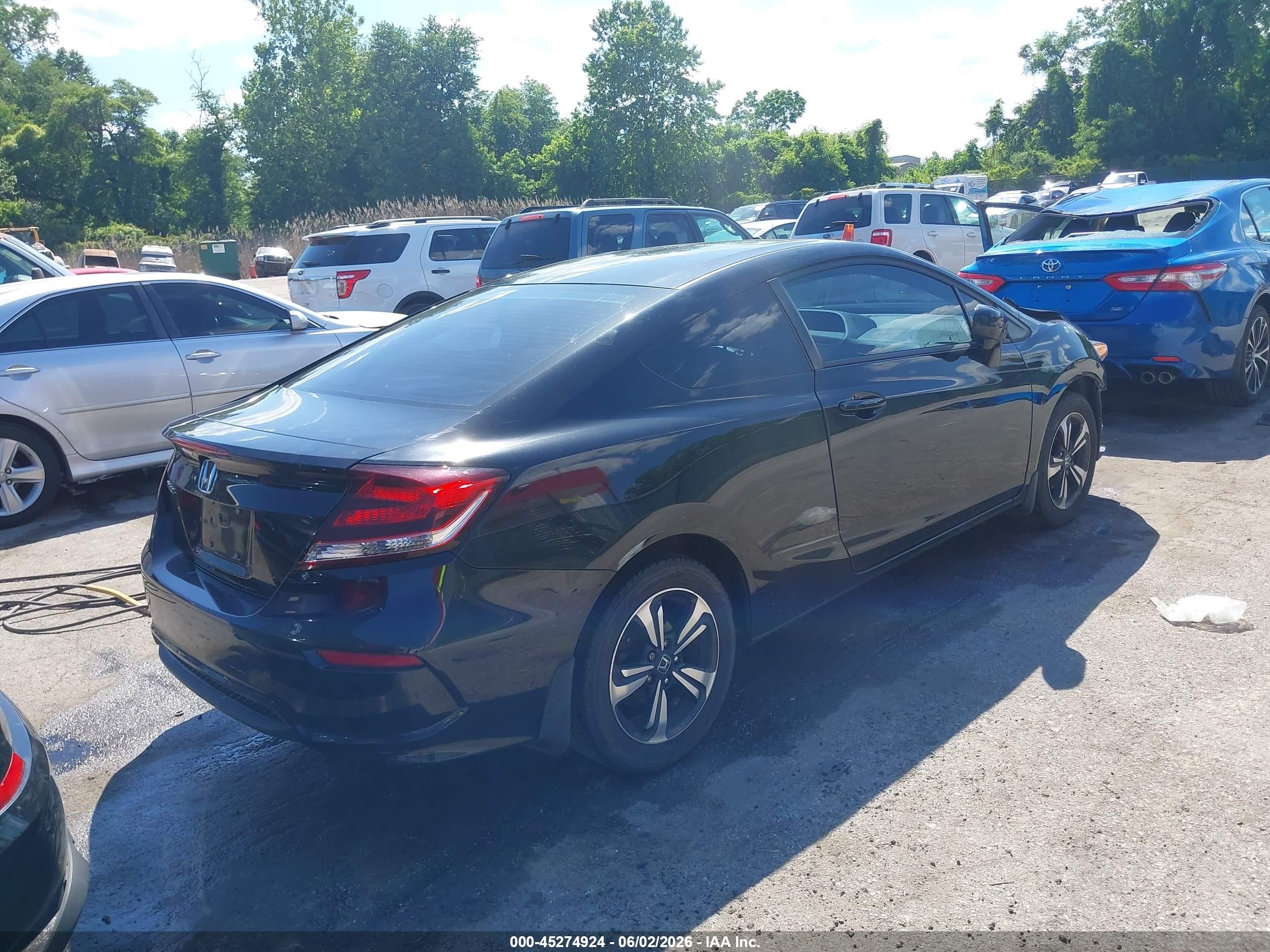 2014 Honda Civic Ex Black vin: 2HGFG3B83EH523799