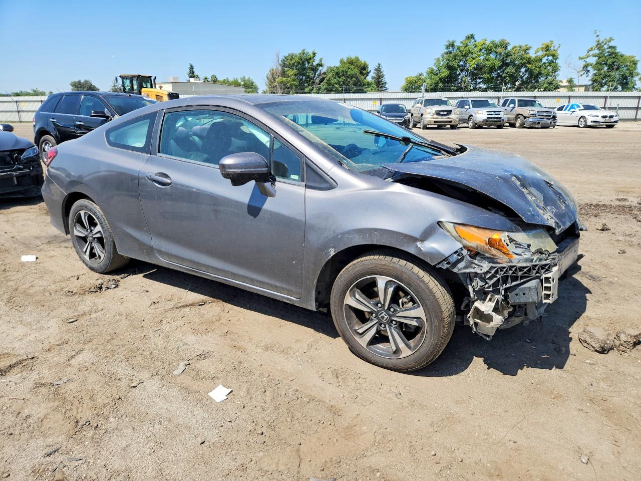 2014 Honda Civic Ex Gray vin: 2HGFG3B83EH525651