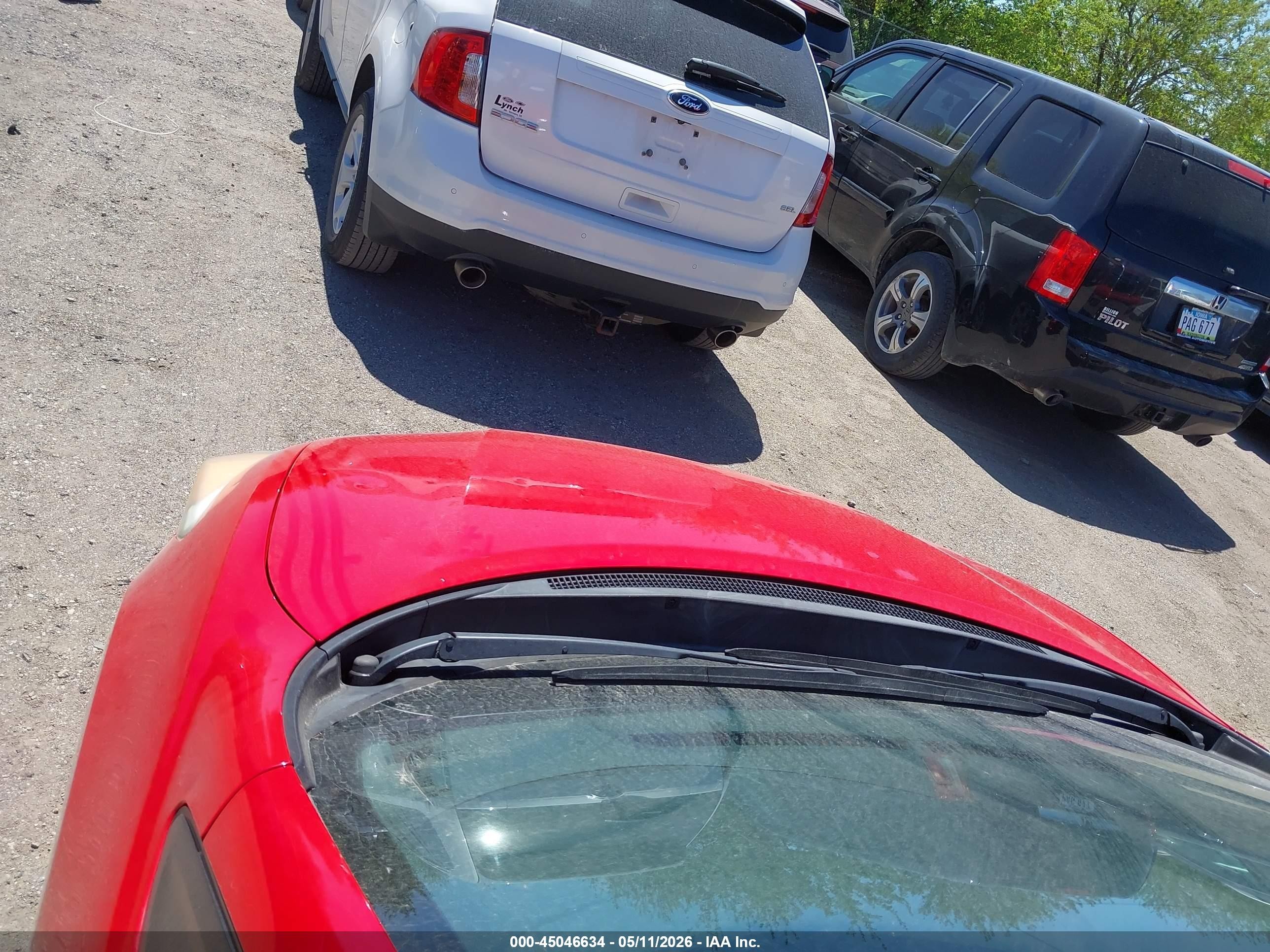 2015 Honda Civic Ex Красный vin: 2HGFG3B83FH506275