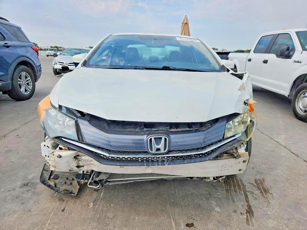 2015 Honda Civic Ex White vin: 2HGFG3B83FH516126