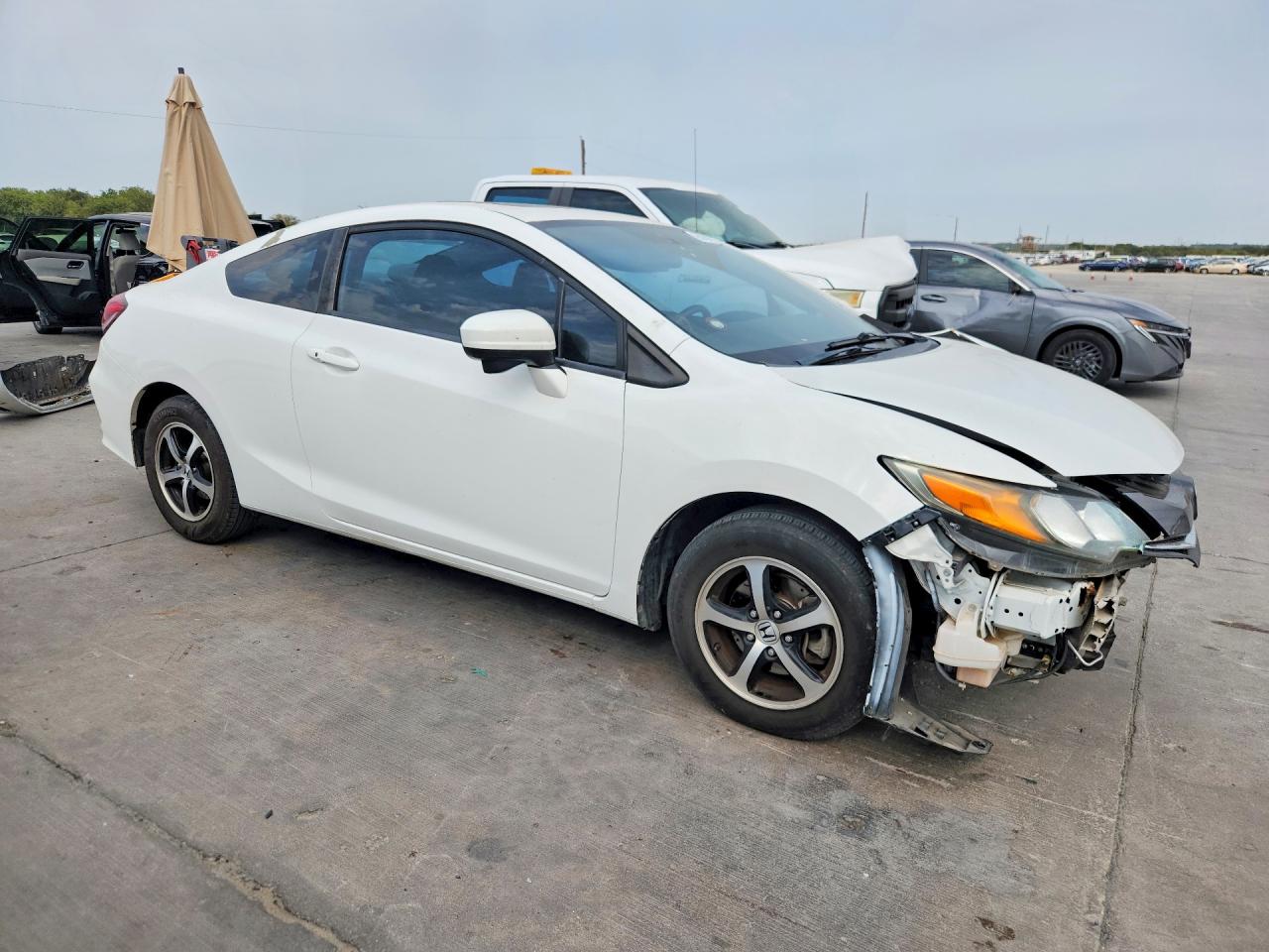 2015 Honda Civic Ex White vin: 2HGFG3B83FH516126