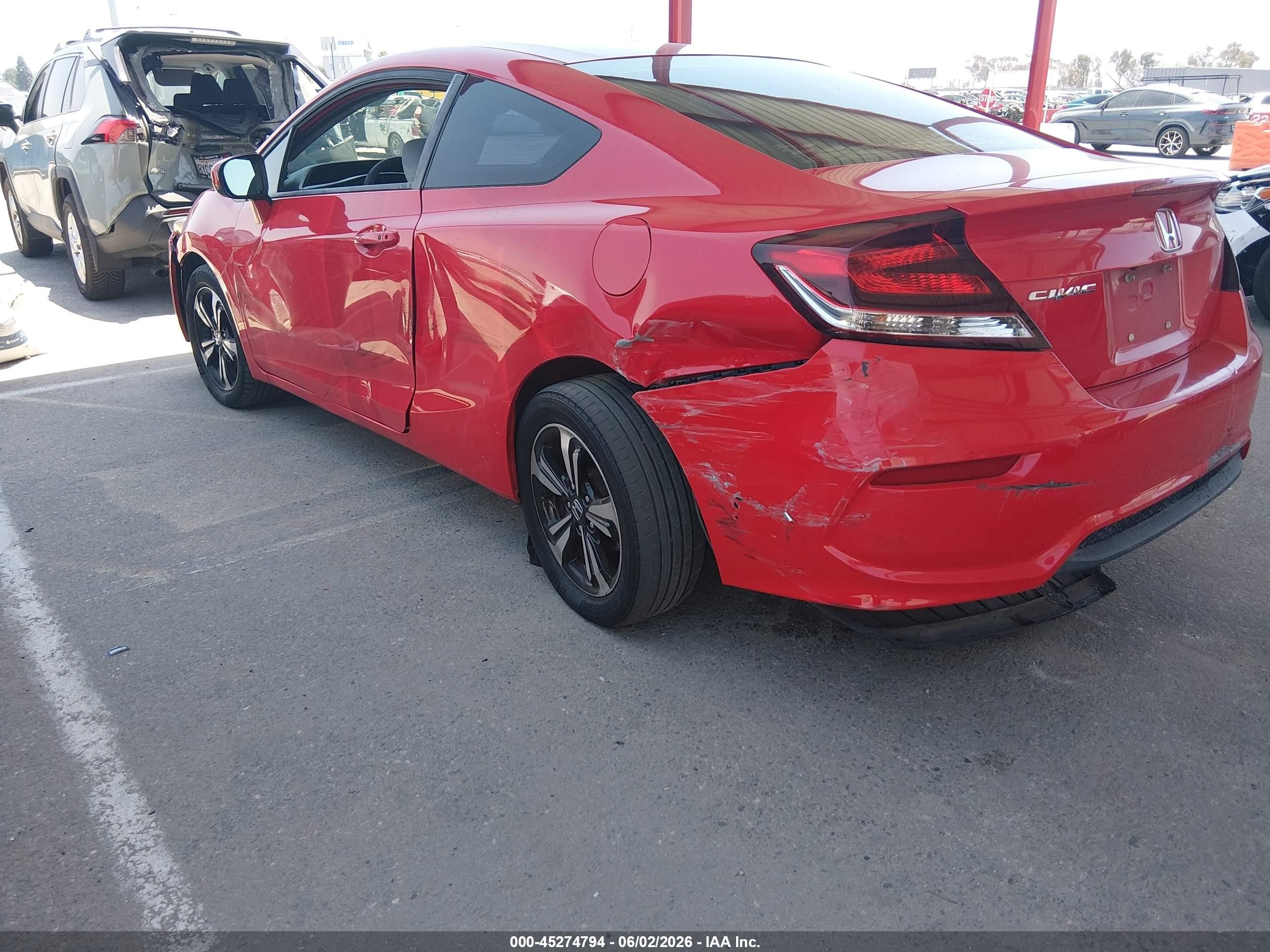 2015 Honda Civic Ex Red vin: 2HGFG3B83FH530849