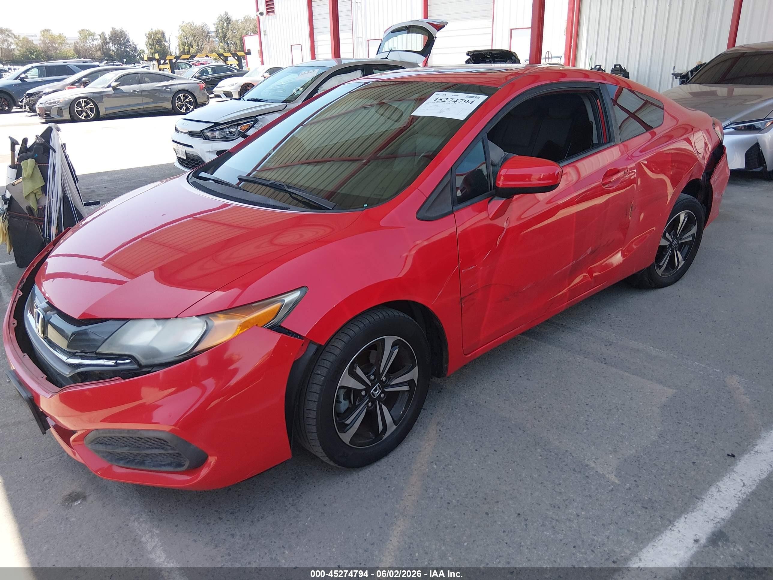 2015 Honda Civic Ex Red vin: 2HGFG3B83FH530849