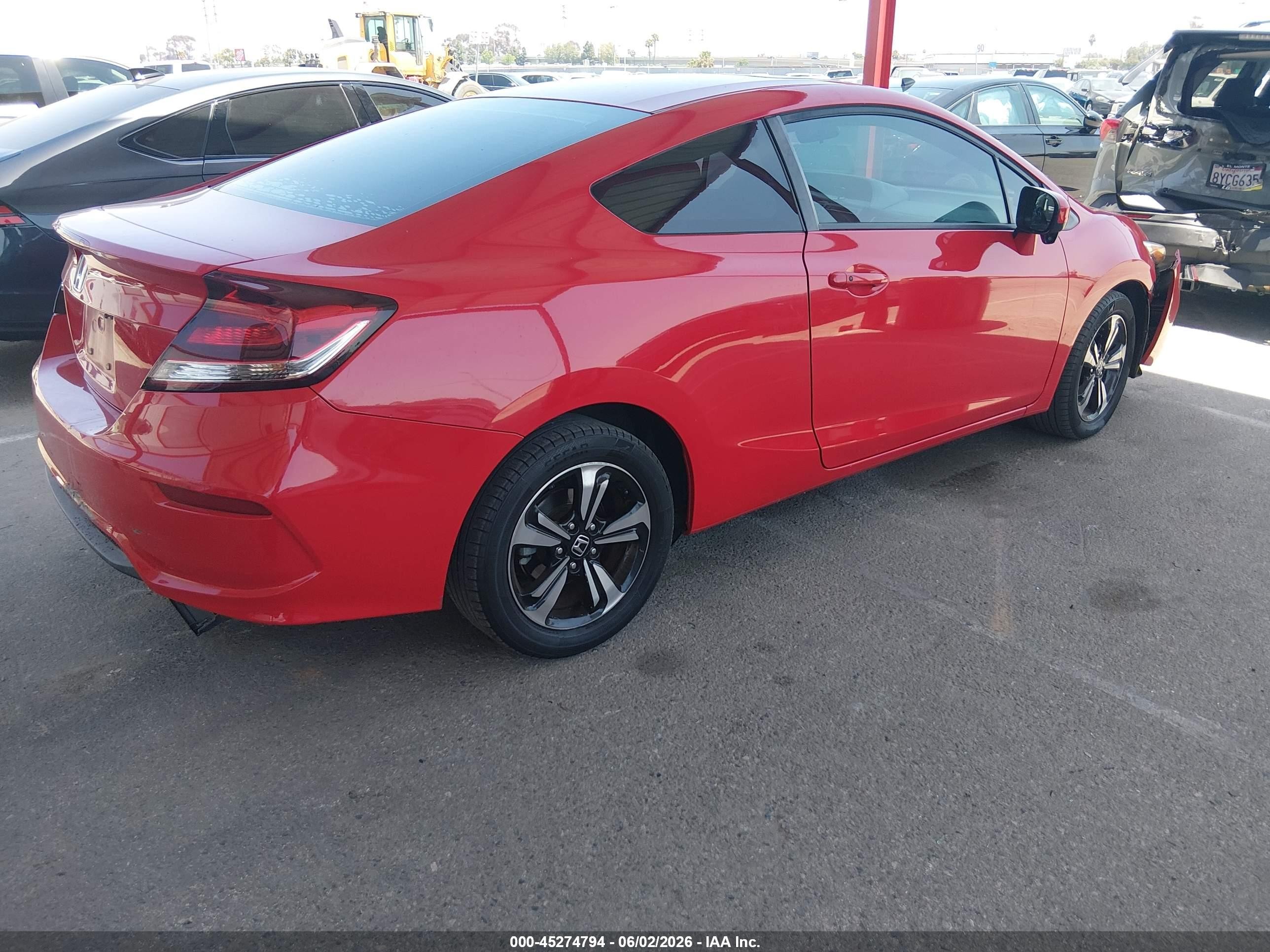 2015 Honda Civic Ex Red vin: 2HGFG3B83FH530849