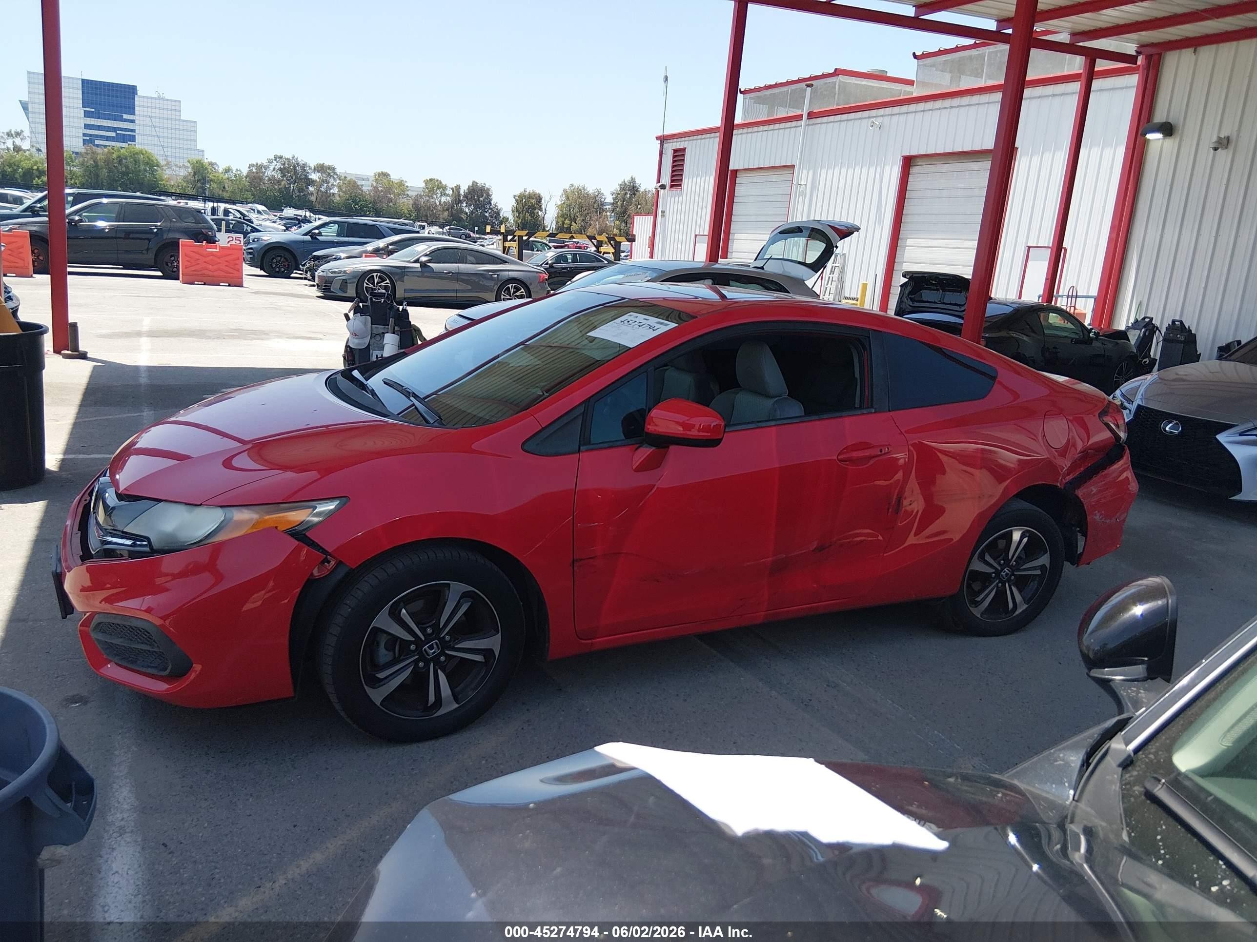 2015 Honda Civic Ex Red vin: 2HGFG3B83FH530849
