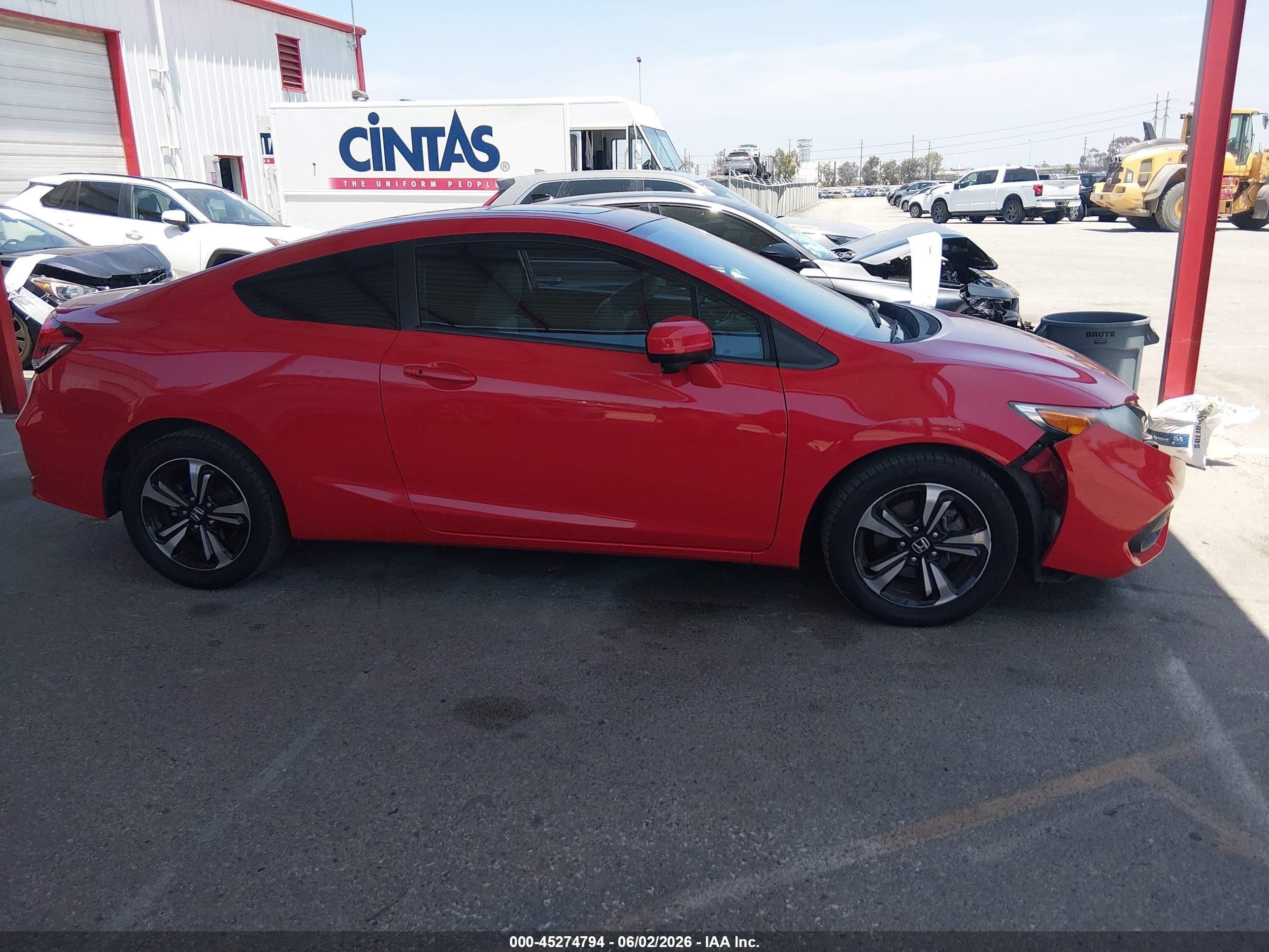 2015 Honda Civic Ex Red vin: 2HGFG3B83FH530849